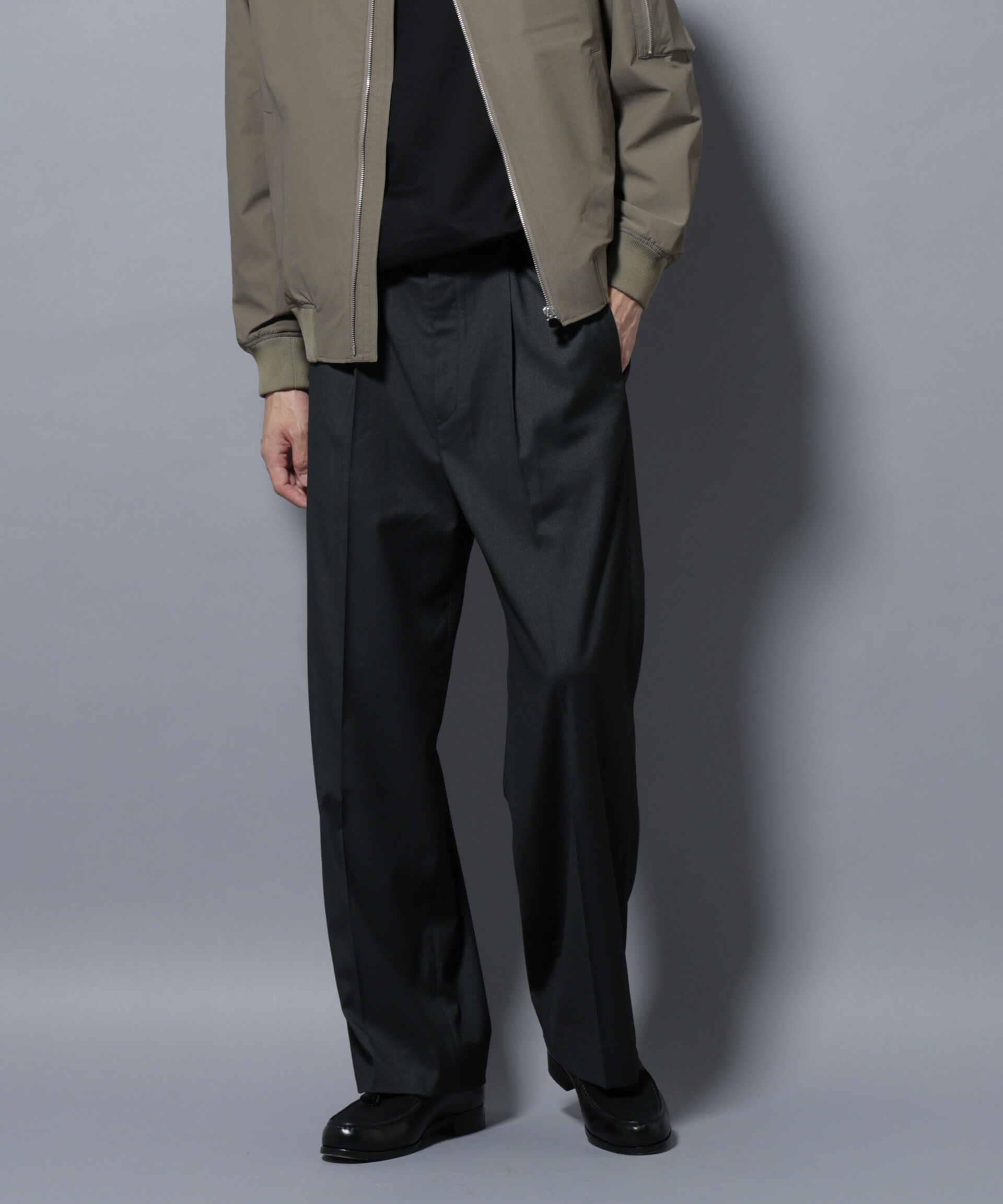 nano･universe「DELEGANTEエアリーサキソニー/CHK/ST ストレートFITパンツ(セットアップ可)」|チノ|