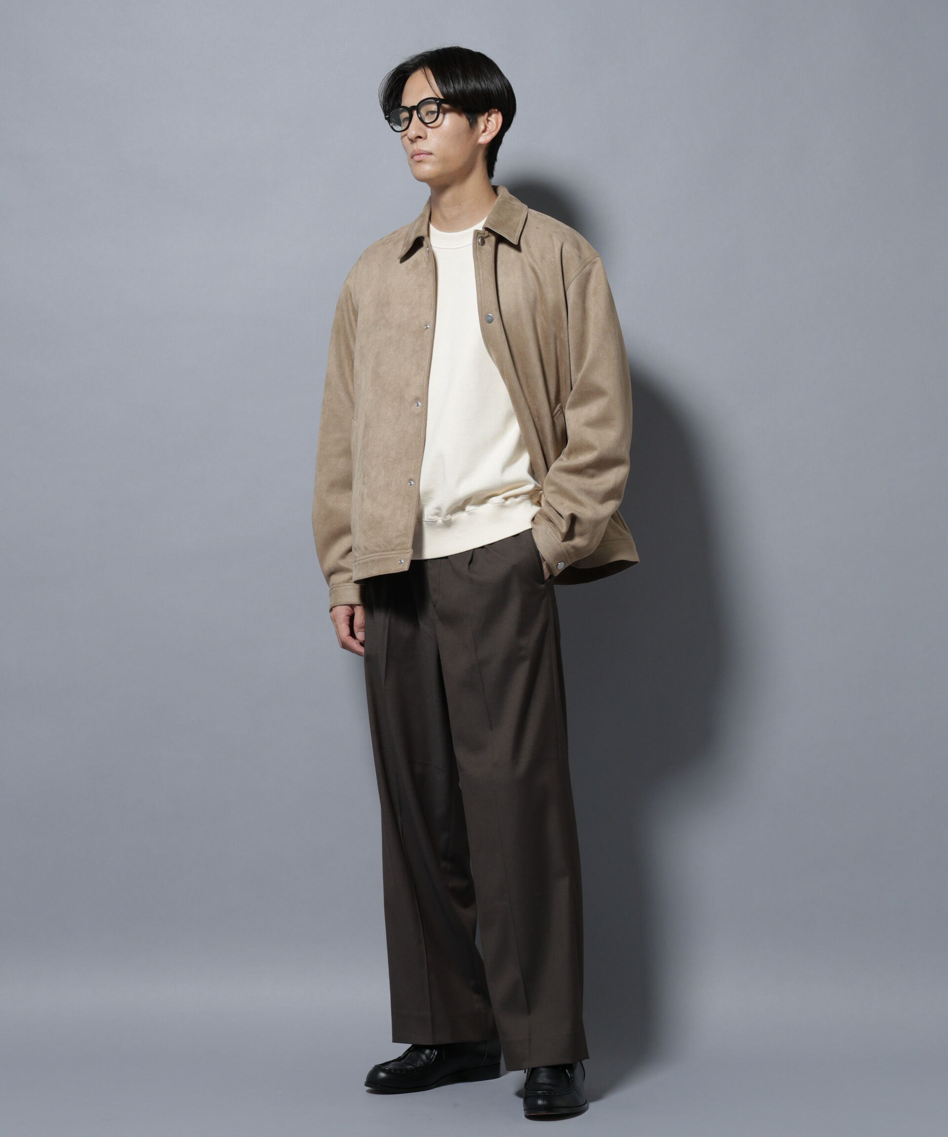 nano･universe「DELEGANTEエアリーサキソニー/CHK/ST ストレートFITパンツ(セットアップ可)」|チノ|