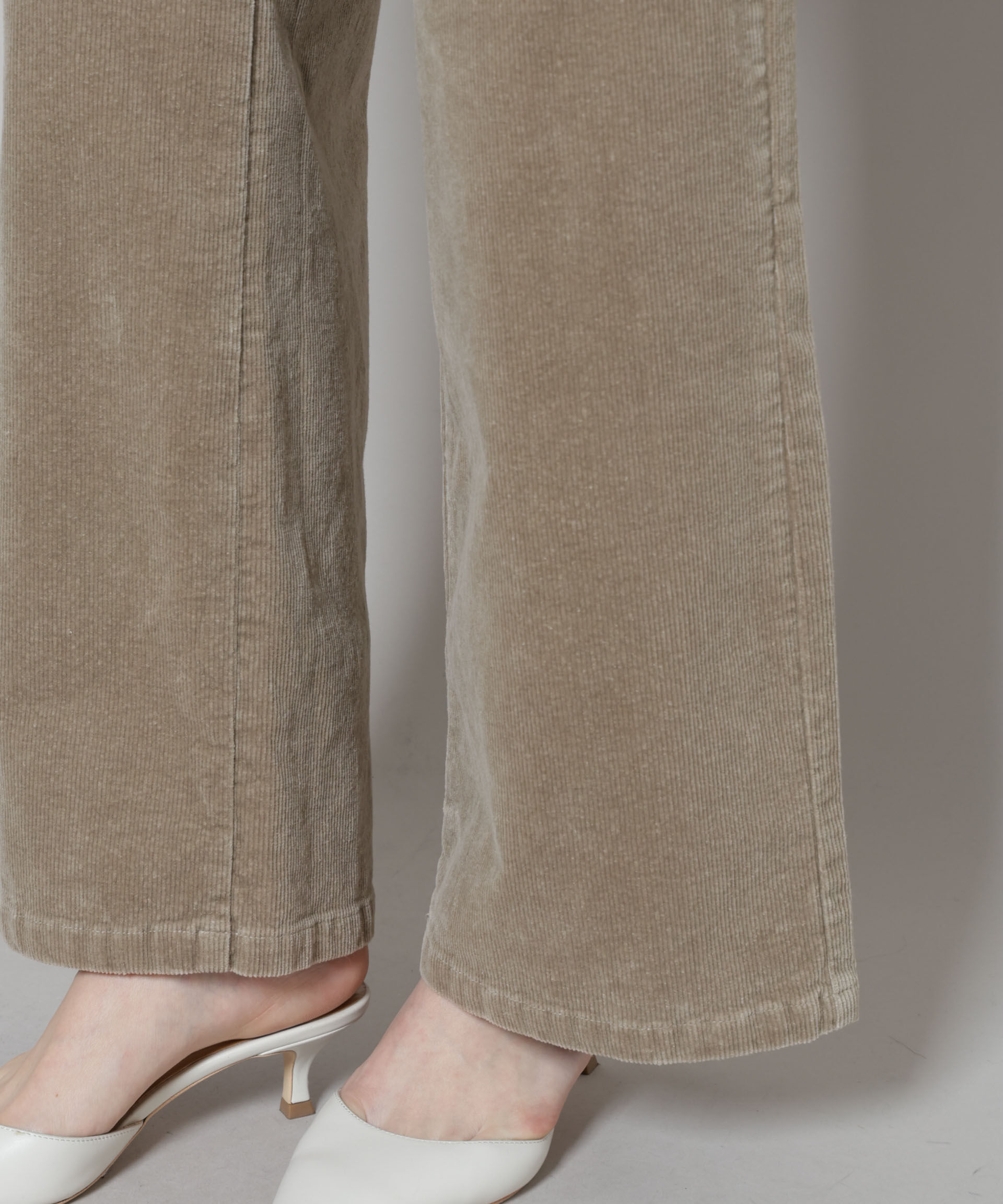 nano･universe「コーデュロイワイドパンツ」|チノ|