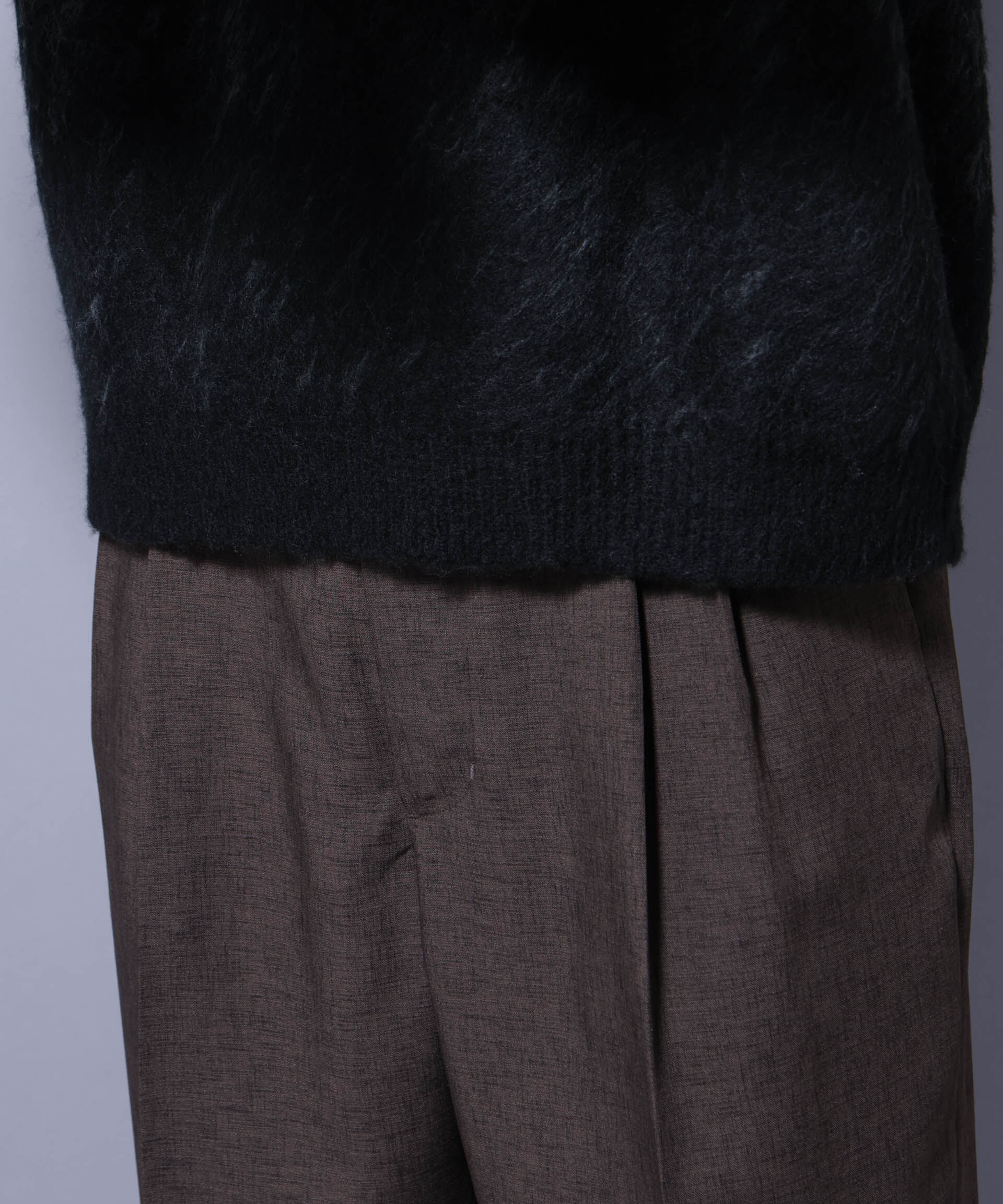 nano･universe「アート柄クルーネックニット1 シックカラー」|ニット・セーター|