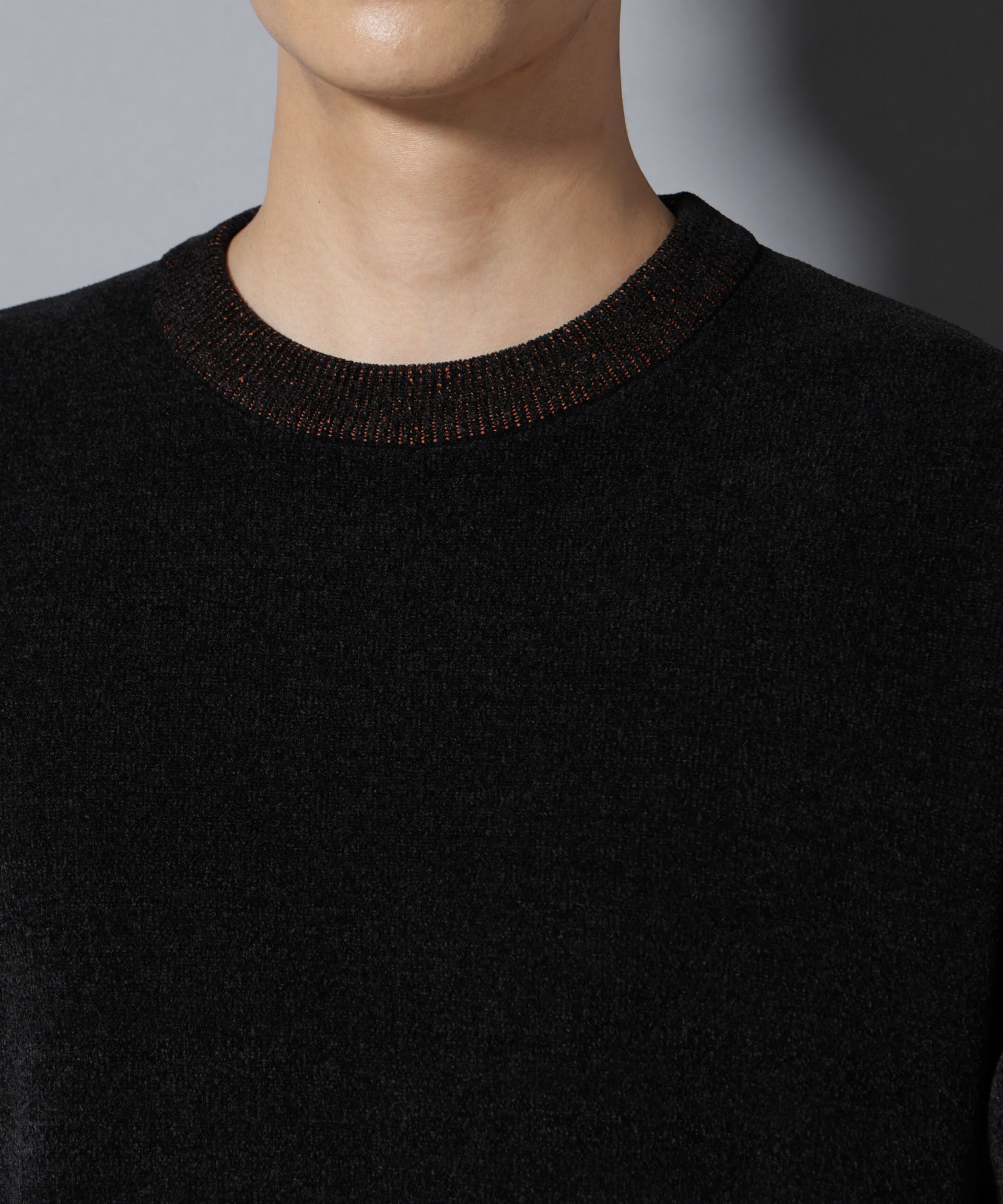 nano･universe「モールヤーンダブルフェイスクルーネックニット」|ニット・セーター|