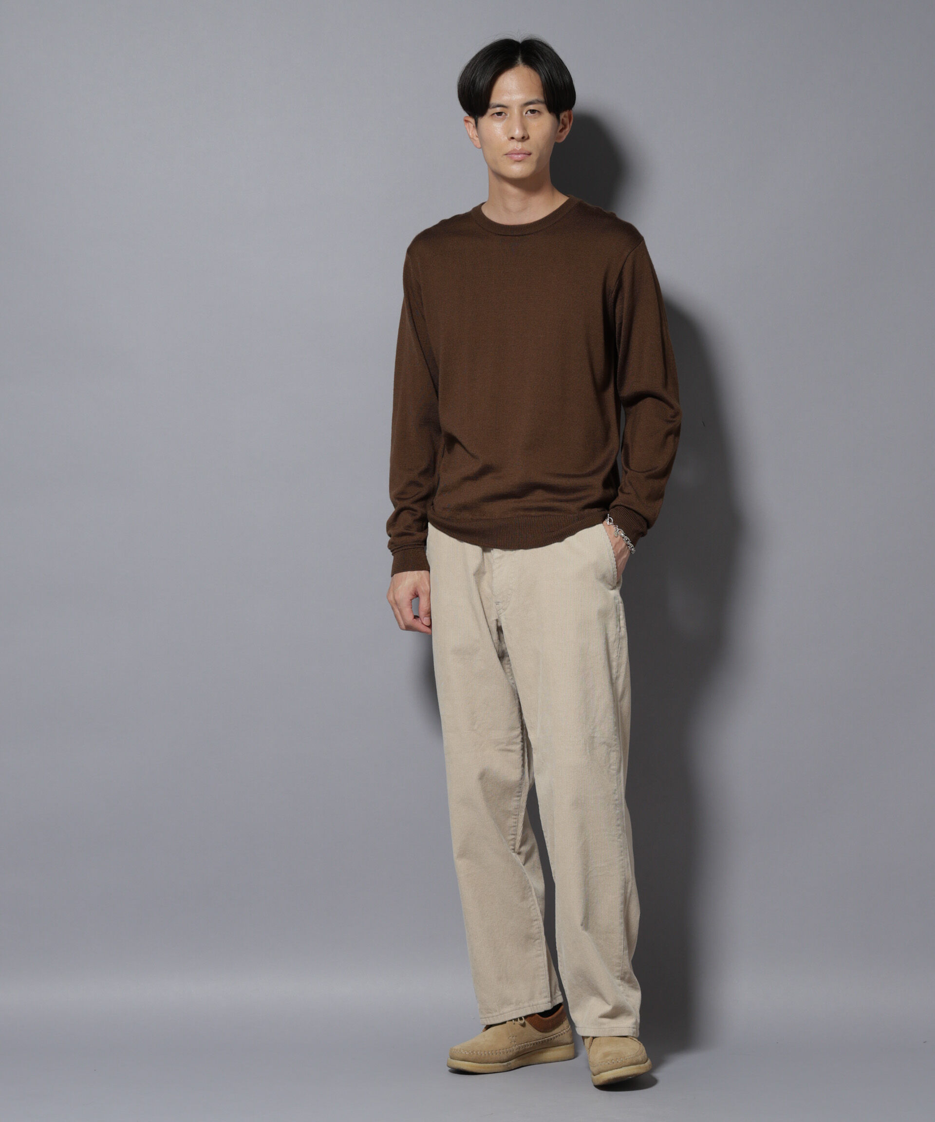 nano･universe「コーデュロイイージーバギーパンツ」|チノ|