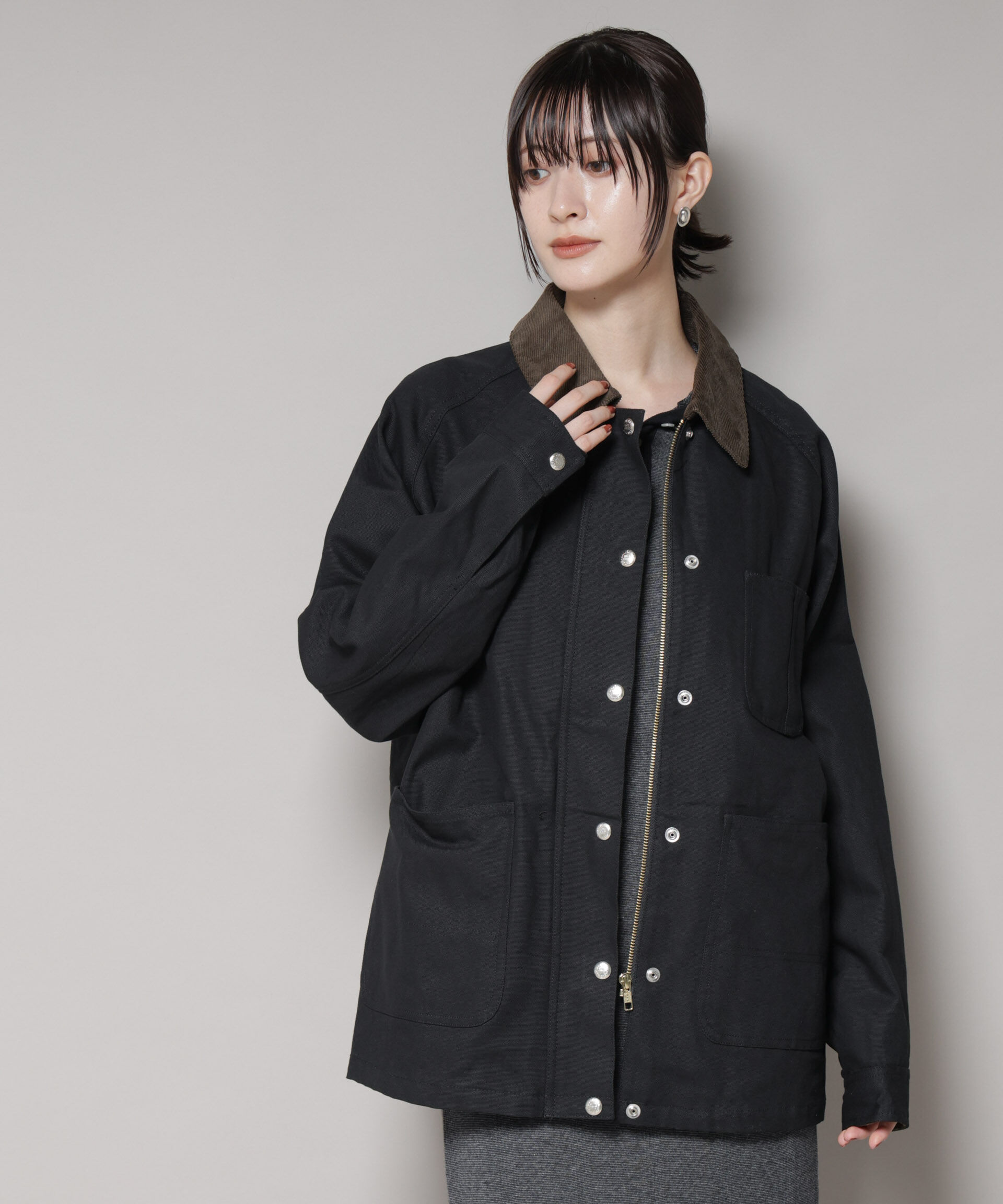 nano･universe「UNIVERSAL OVERALL/LINING OX COVERALL」|ブルゾン・スタジャン|