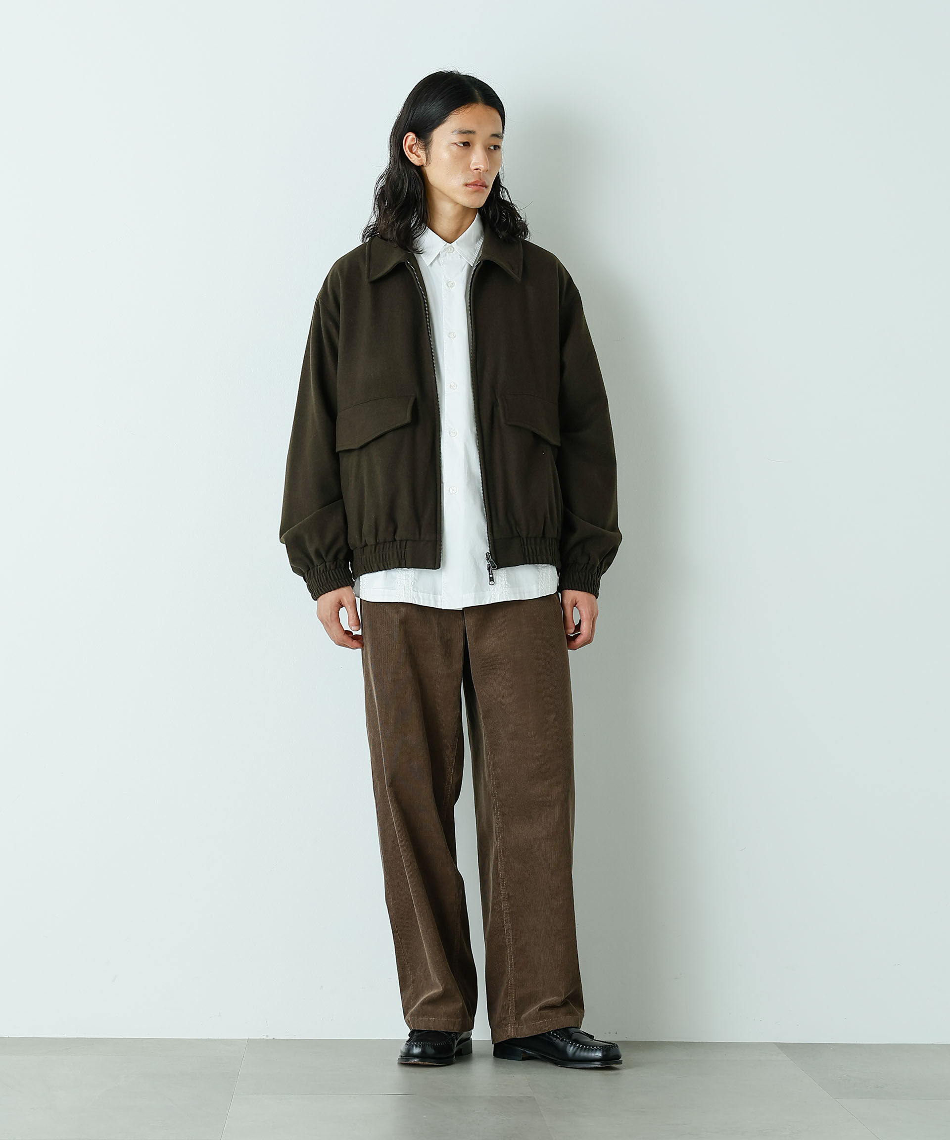 nano･universe「「HOTEL PALACE」ルーズシルエットスイングトップ」|ブルゾン・スタジャン|