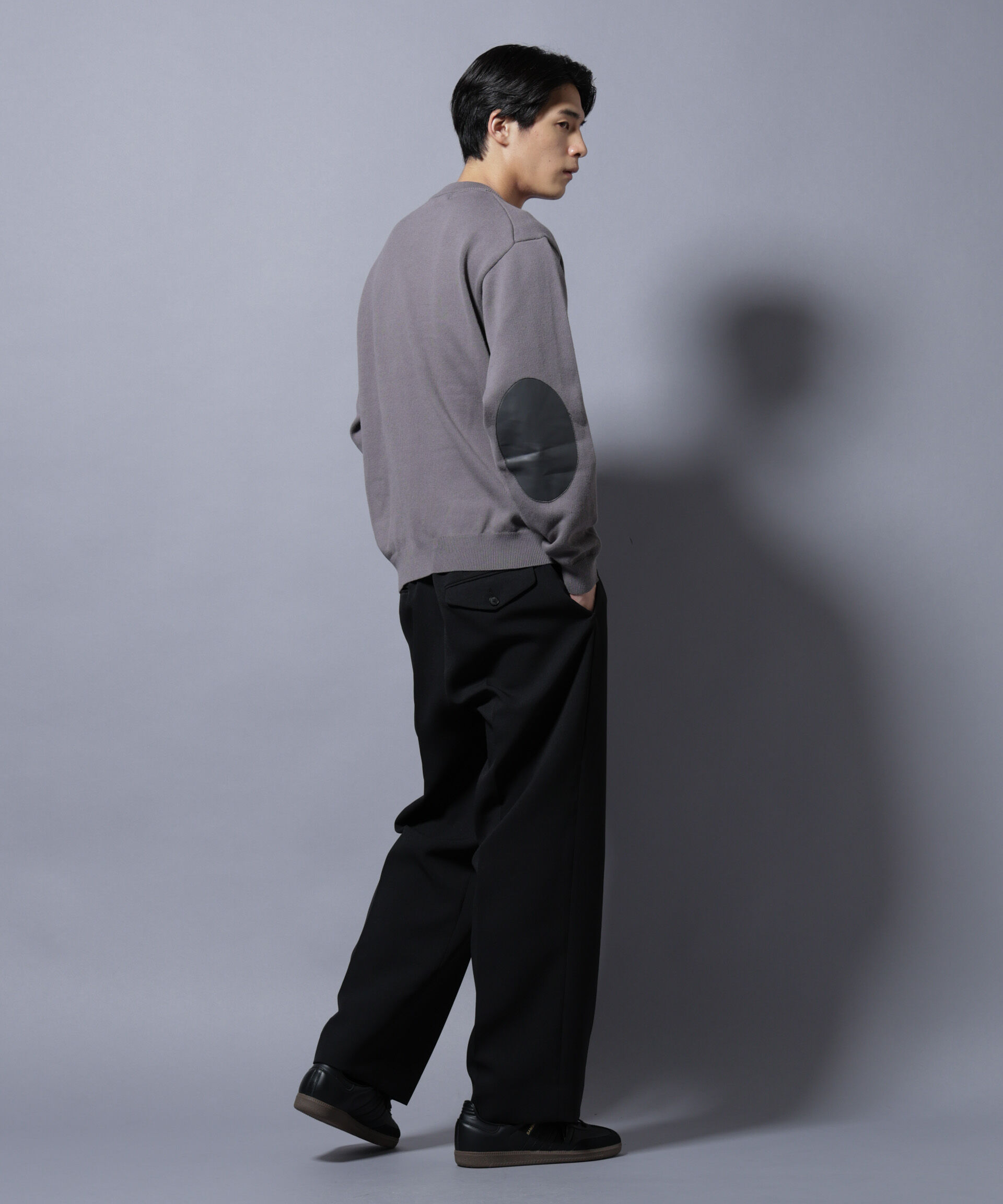 nano･universe「｢大人のｽｳｪｯﾄ｣ｺｯﾄﾝｽｳｪｯﾄﾗｲｸﾆｯﾄ ｴﾙﾎﾞｰﾊﾟｯ」|ニット・セーター|