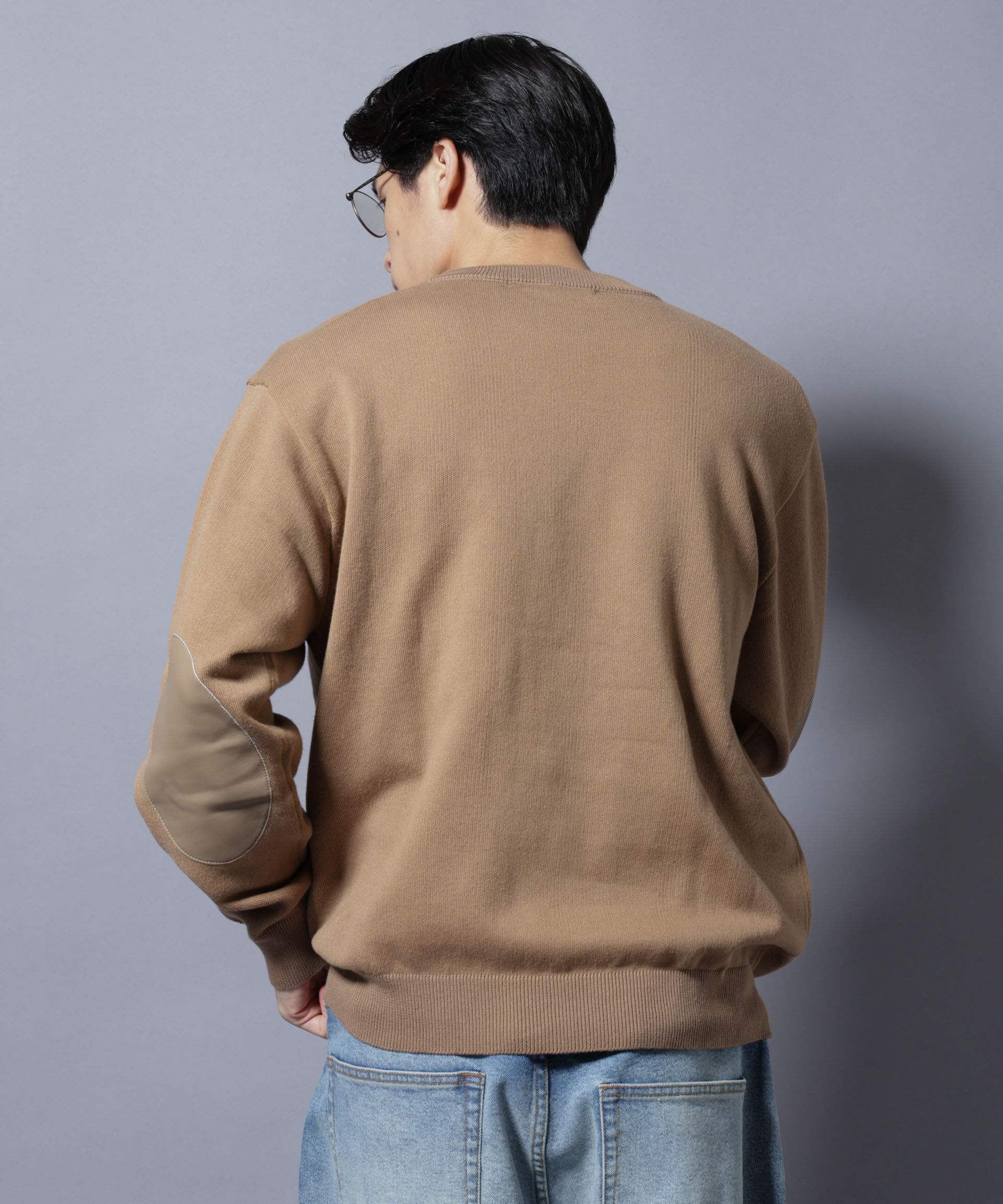 nano･universe「｢大人のｽｳｪｯﾄ｣ｺｯﾄﾝｽｳｪｯﾄﾗｲｸﾆｯﾄ ｴﾙﾎﾞｰﾊﾟｯ」|ニット・セーター|