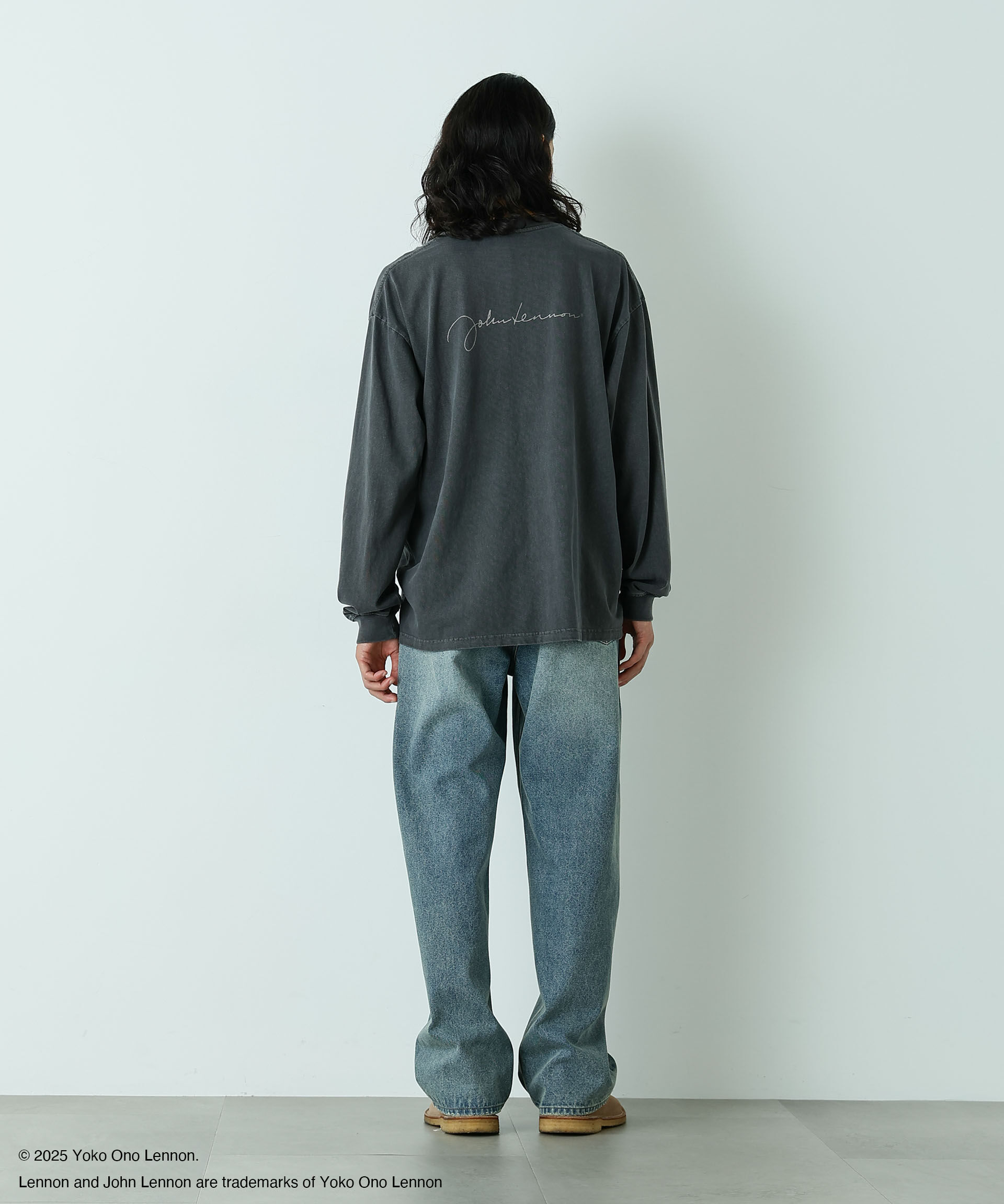 nano･universe「｢HOTEL PALACE｣ フェードデニム ルーズシルエットパンツ」|チノ|