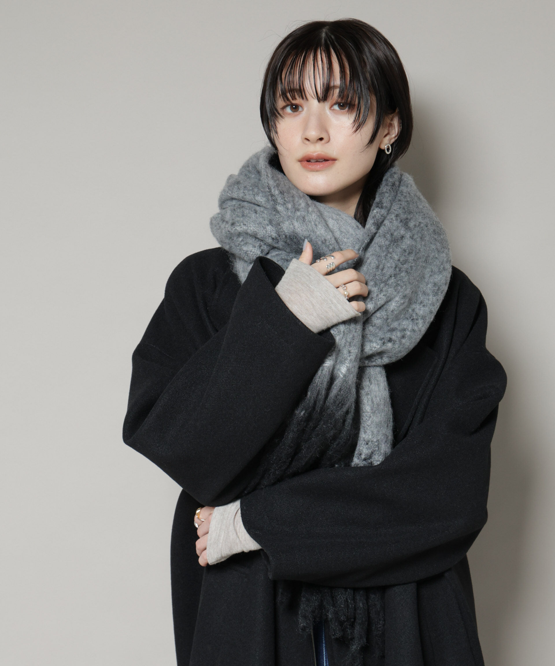 nano･universe「ボリュームマフラー」|マフラー|