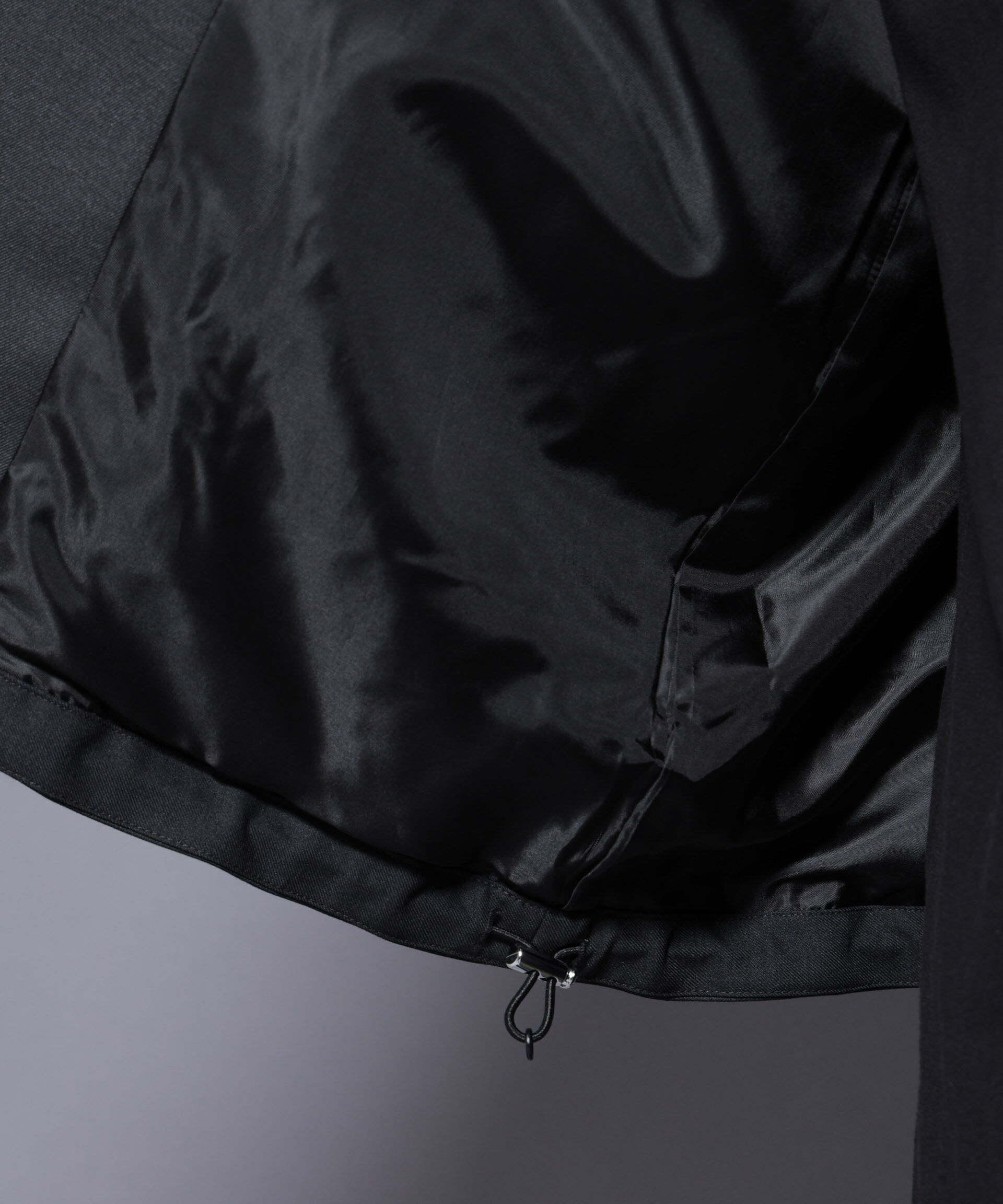 nano･universe「DELEGANTE エアリーサキソニーコーチジャケット」|ブルゾン・スタジャン|