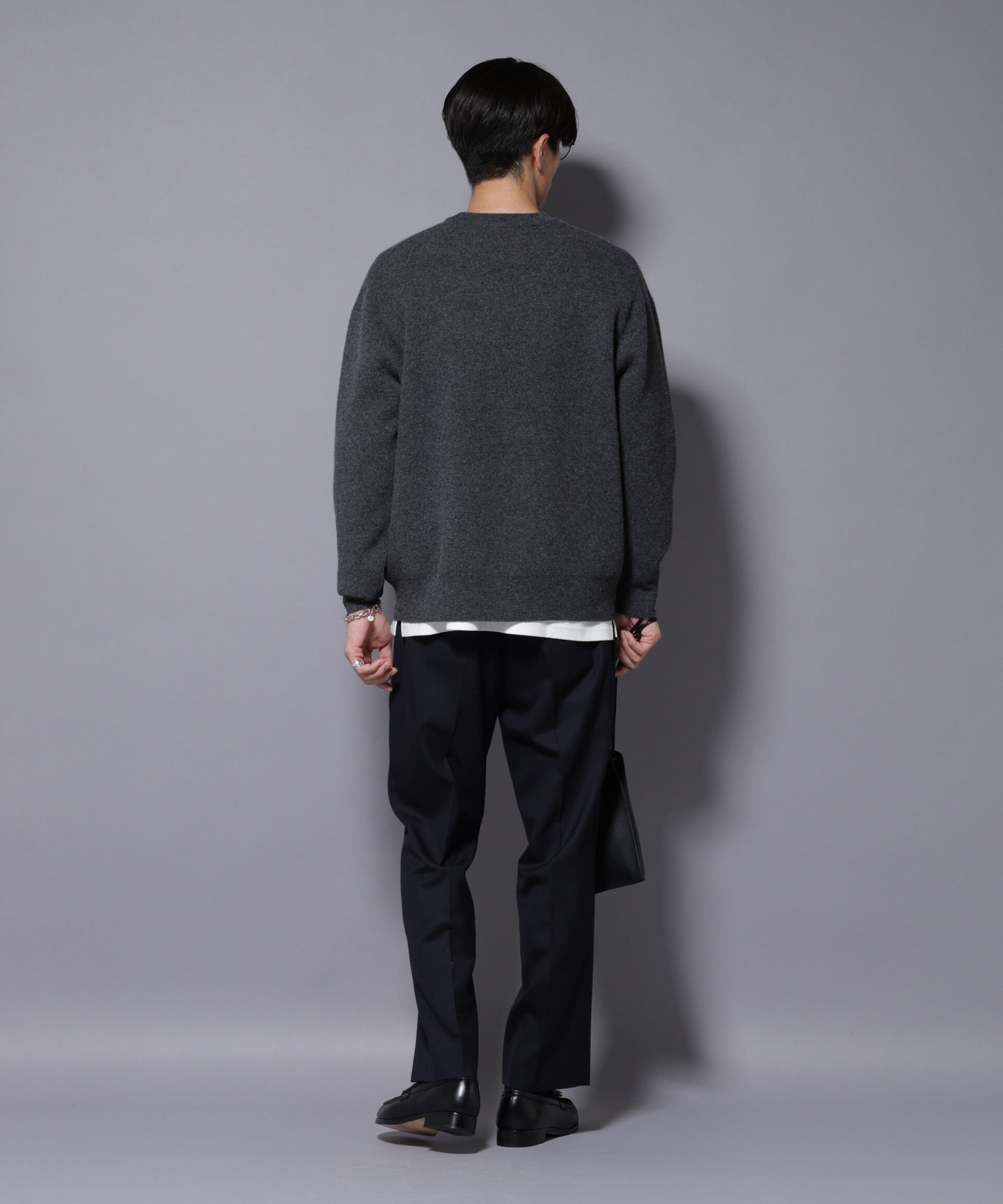 nano･universe「ウールカシミヤクルーネックプルオーバー」|ニット・セーター|