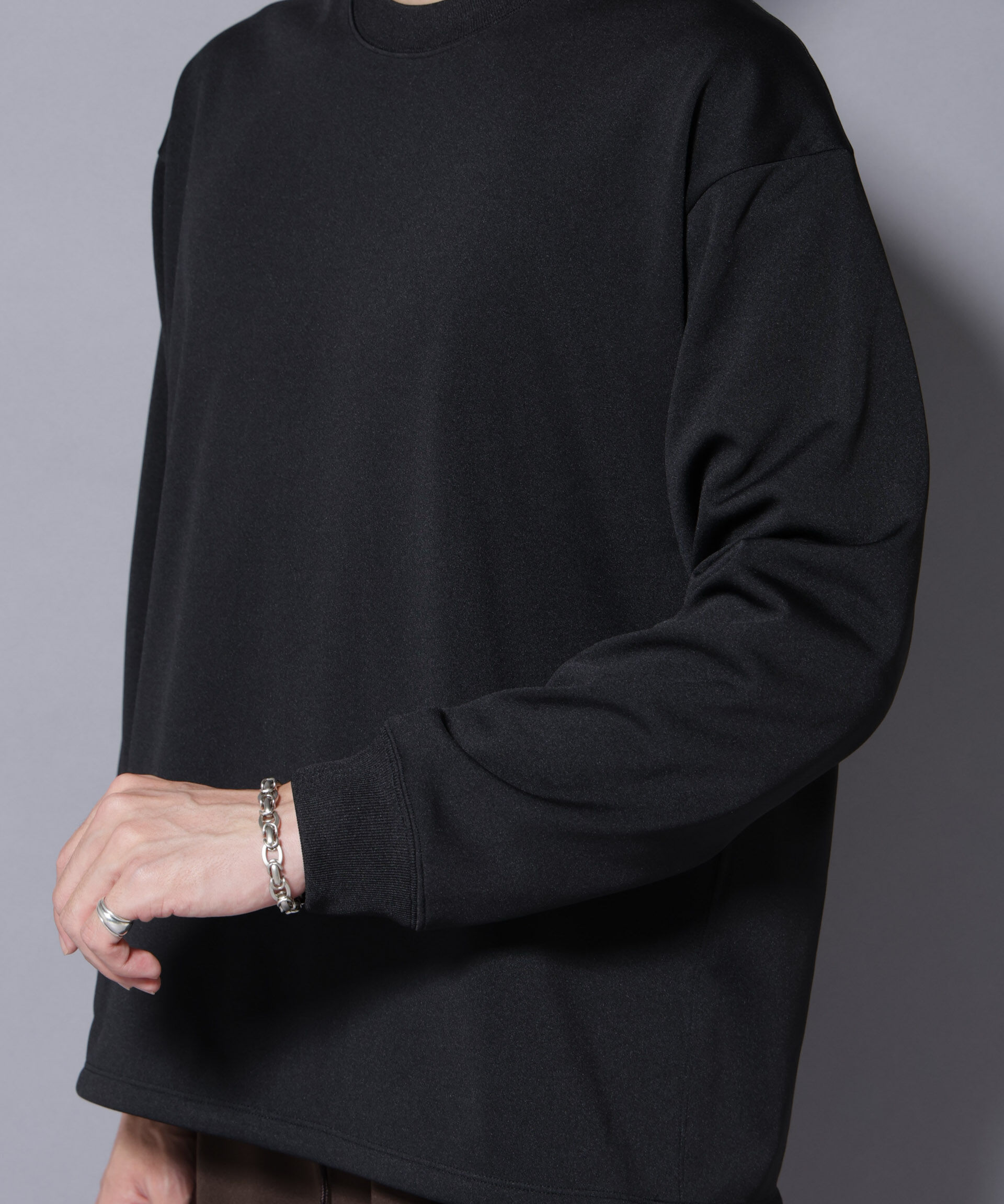 nano･universe「｢MC｣coveross(R)  フリースボンディングクルーネック」|Tシャツ・カットソー|