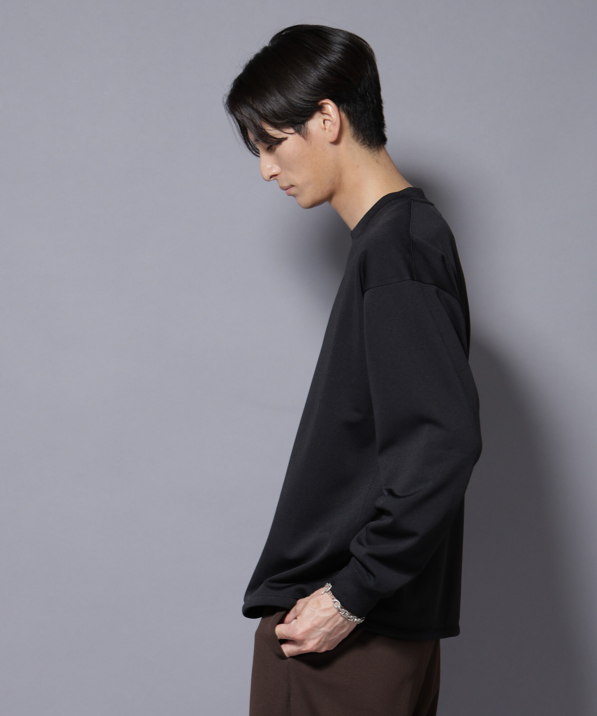 nano･universe「｢MC｣coveross(R)  フリースボンディングクルーネック」|Tシャツ・カットソー|