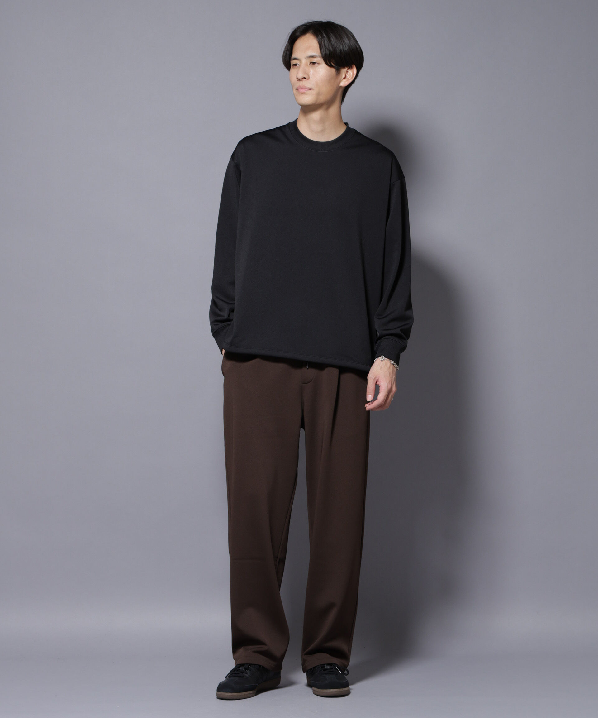 nano･universe「｢MC｣coveross(R)  フリースボンディングクルーネック」|Tシャツ・カットソー|