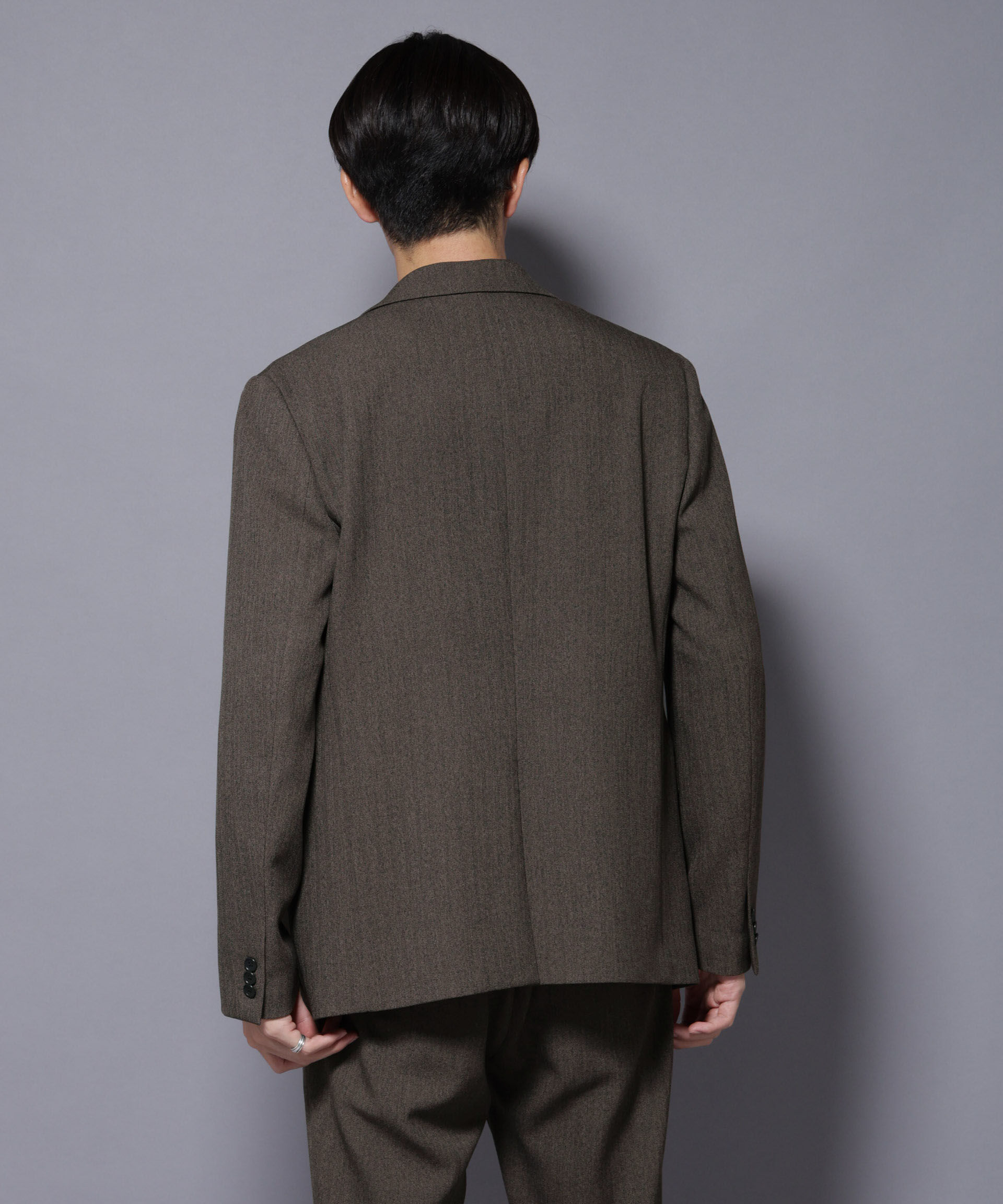 nano･universe「｢N JACKET BASIC｣ 洗えるMIXツイードストレッチジャケット(セットアップ可)」|スーツ|