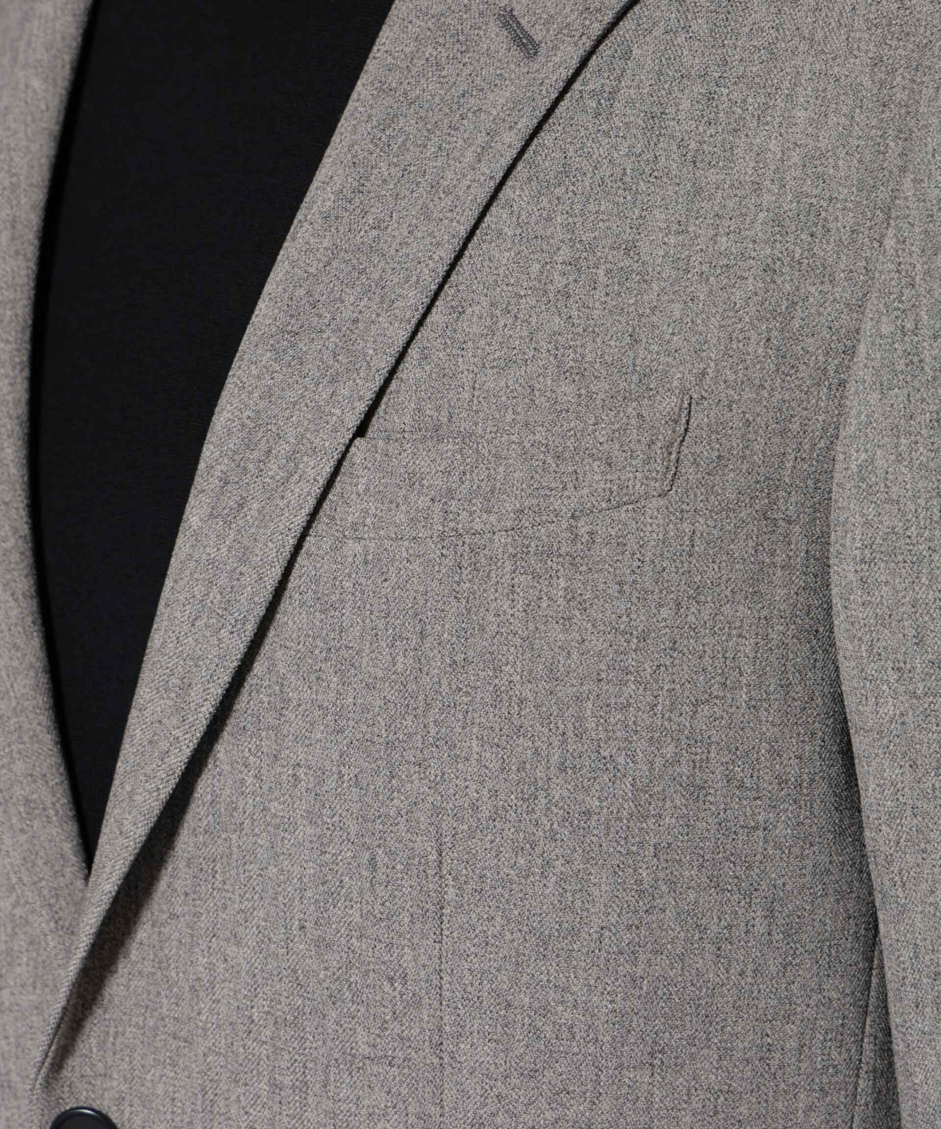 nano･universe「｢N JACKET BASIC｣ 洗えるMIXツイードストレッチジャケット(セットアップ可)」|スーツ|