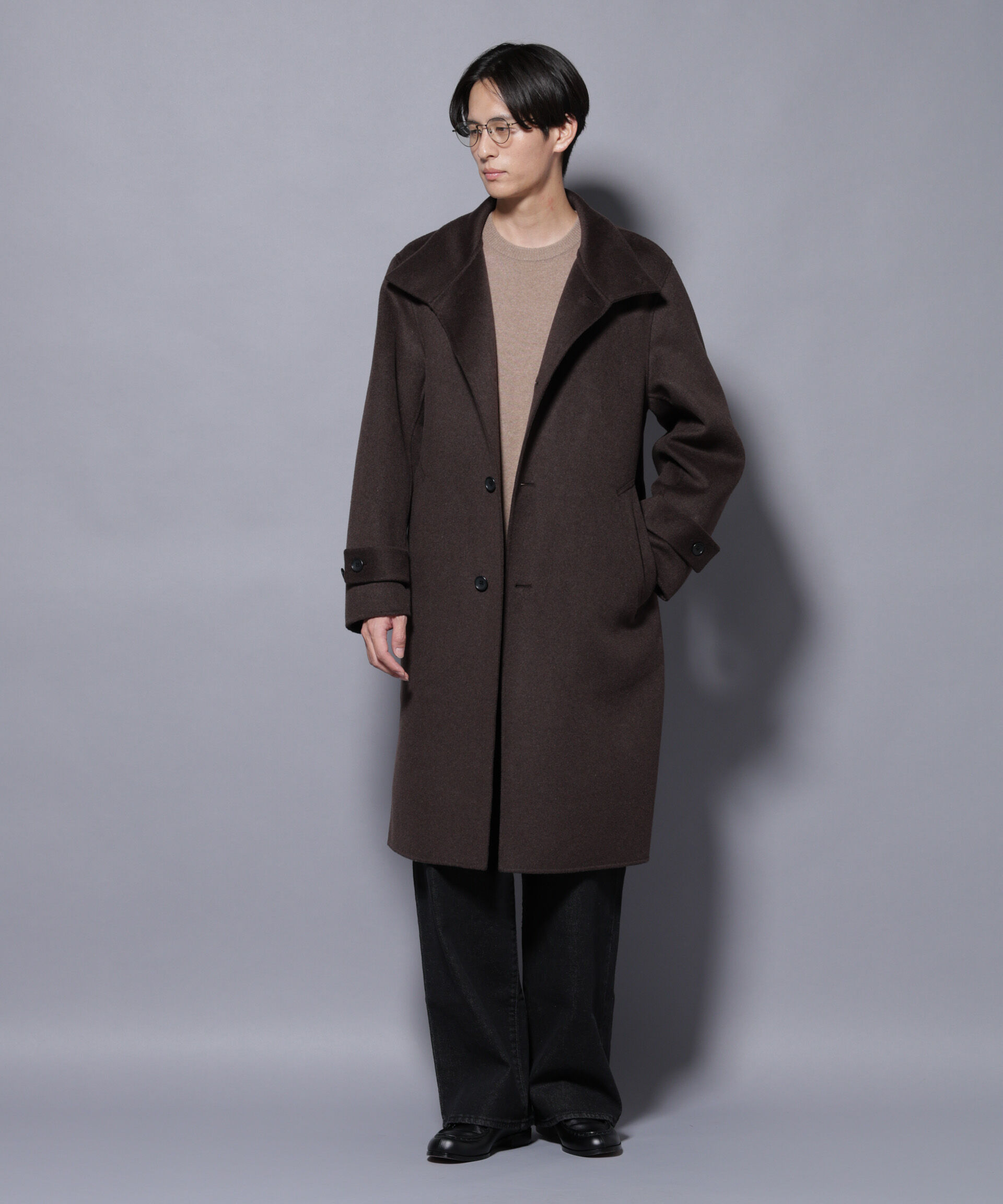 nano･universe「ウールリバースタンドベルテッドコート」|その他|