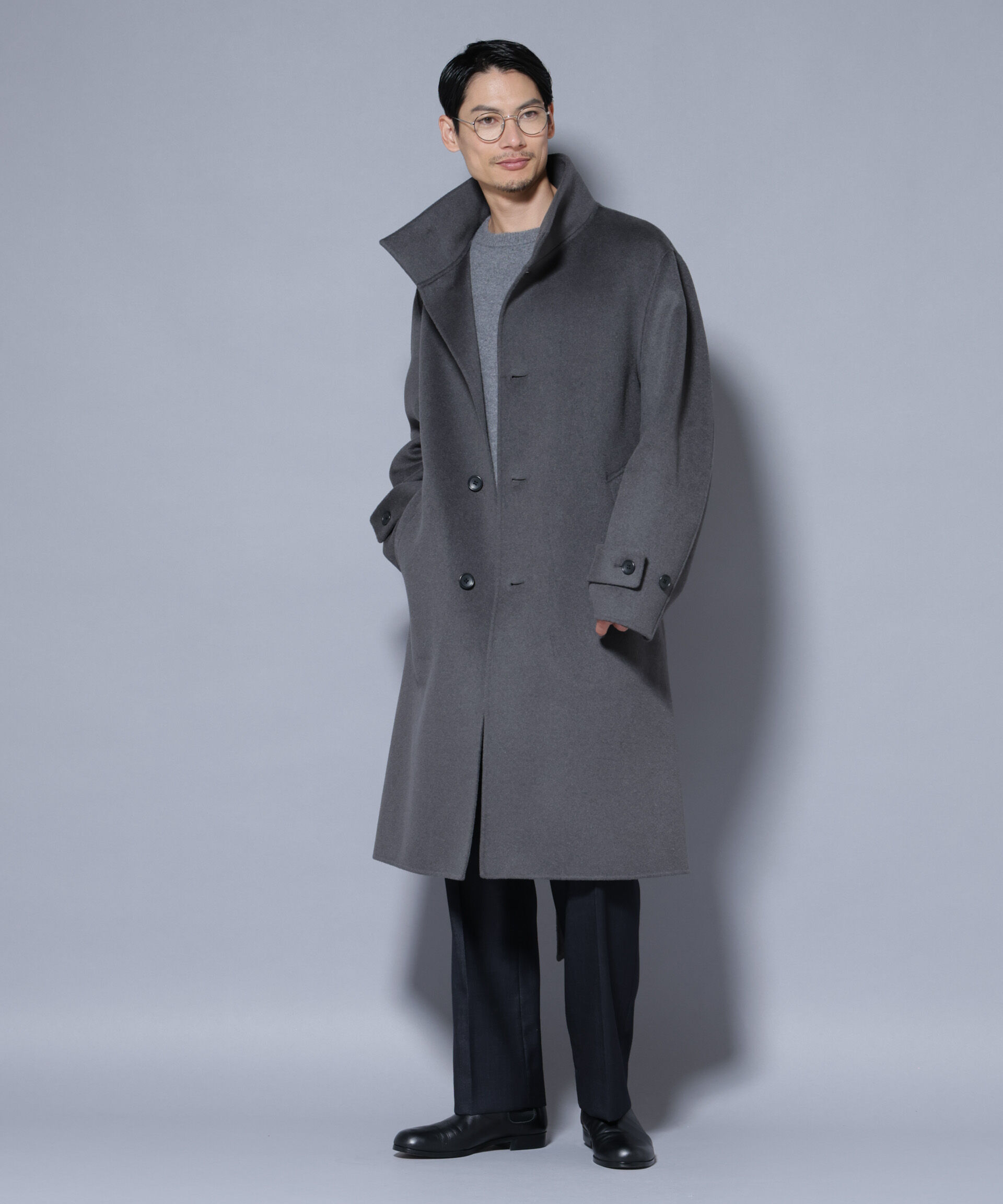 nano･universe「ウールリバースタンドベルテッドコート」|その他|