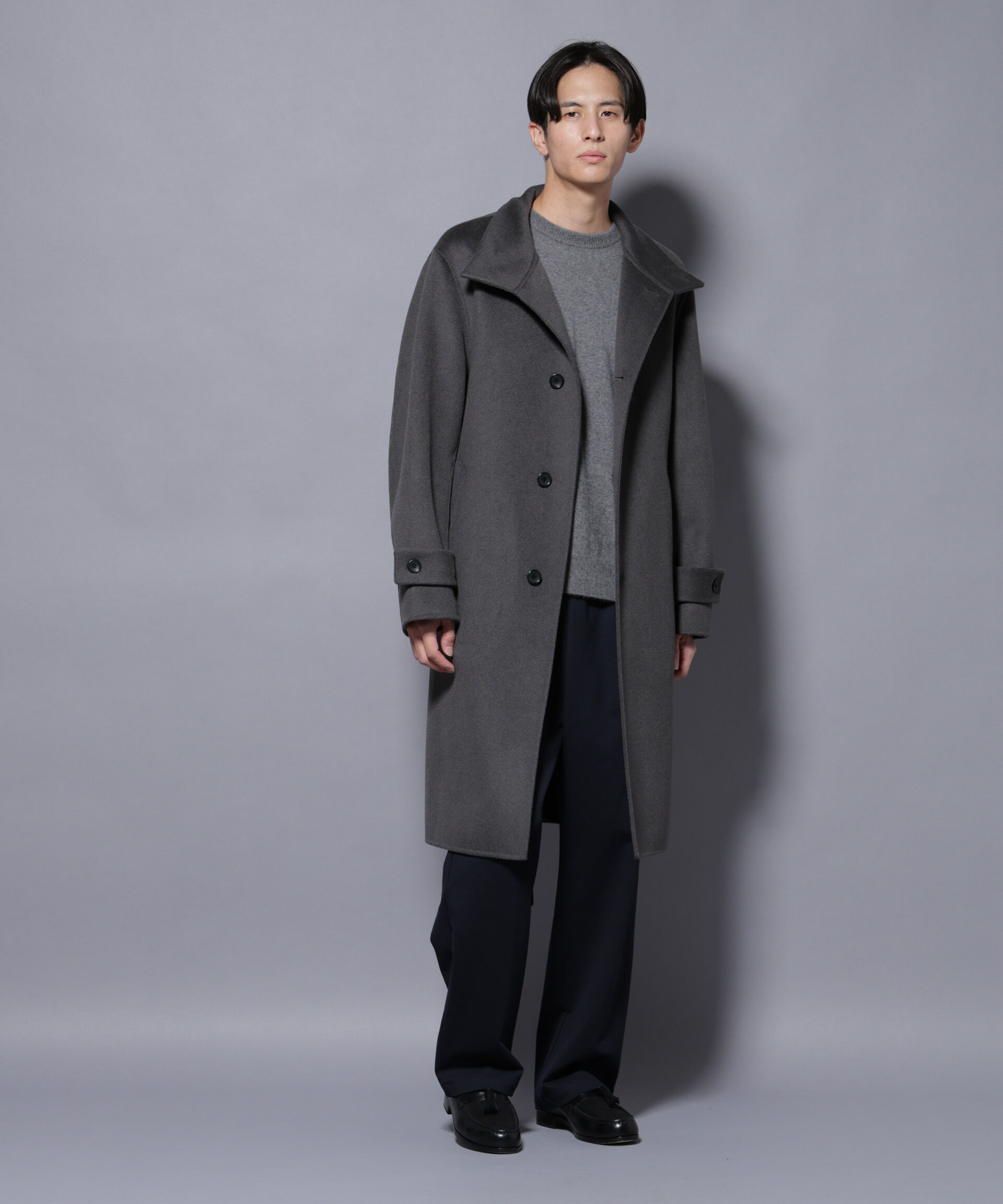 nano･universe「ウールリバースタンドベルテッドコート」|その他|