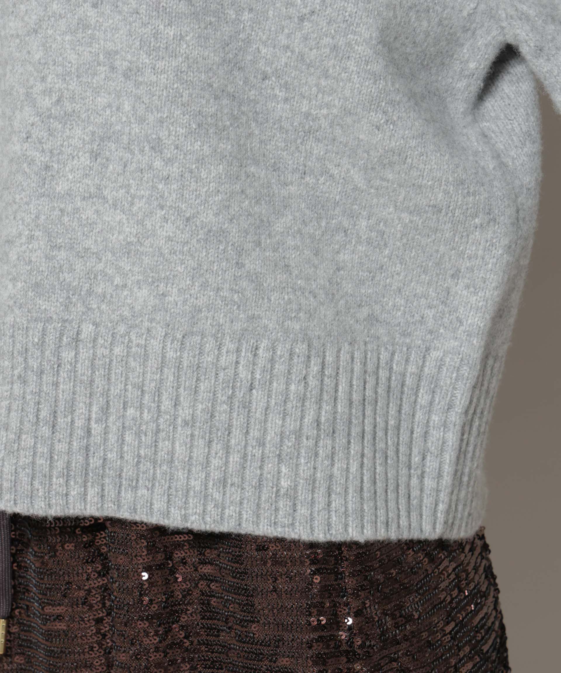 nano･universe「AQUAウールカシミヤクルーネックニットプルオーバー」|ニット・セーター|