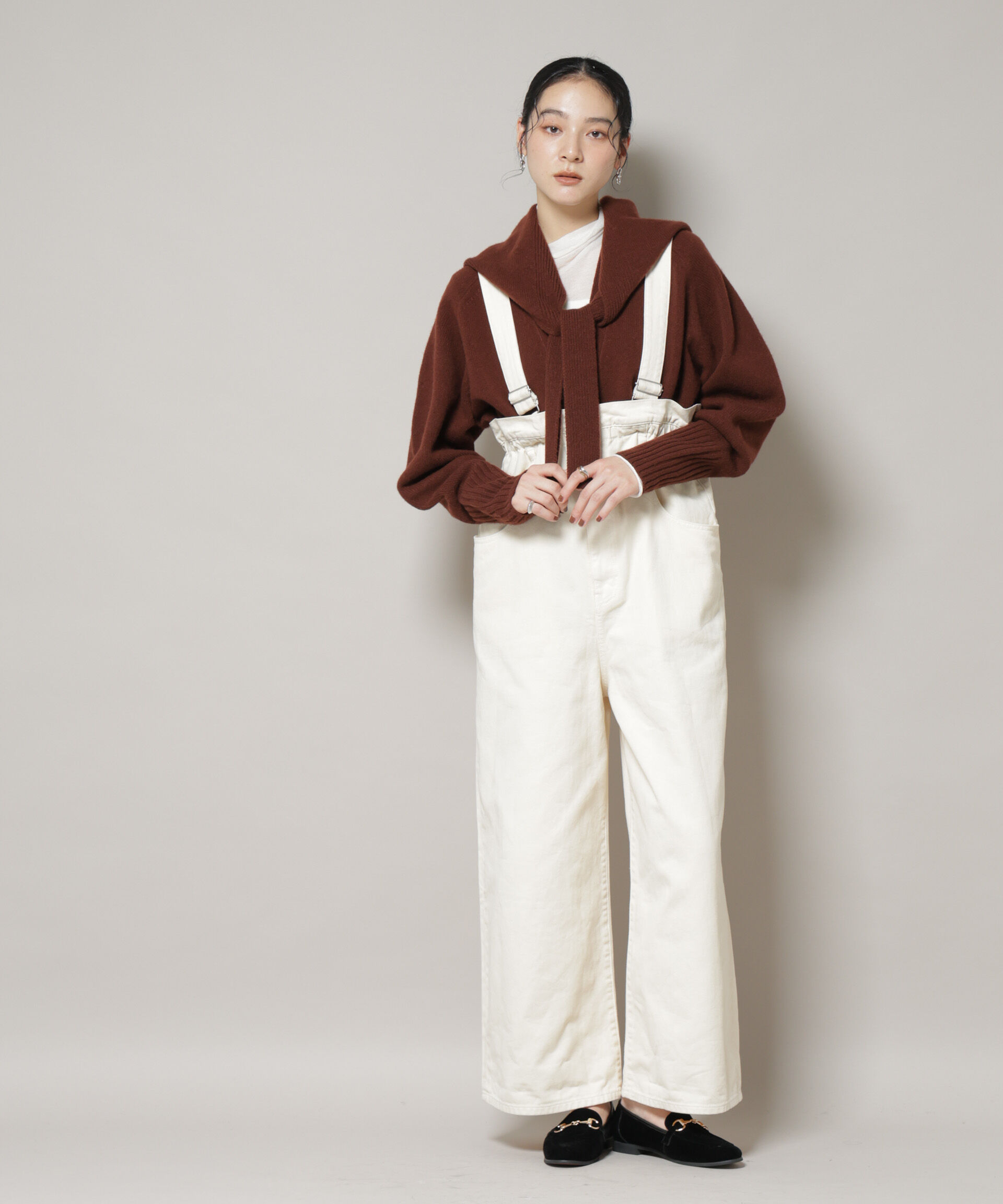 nano･universe「AQUAウールカシミヤVネックカーディガン」|ニット・セーター|