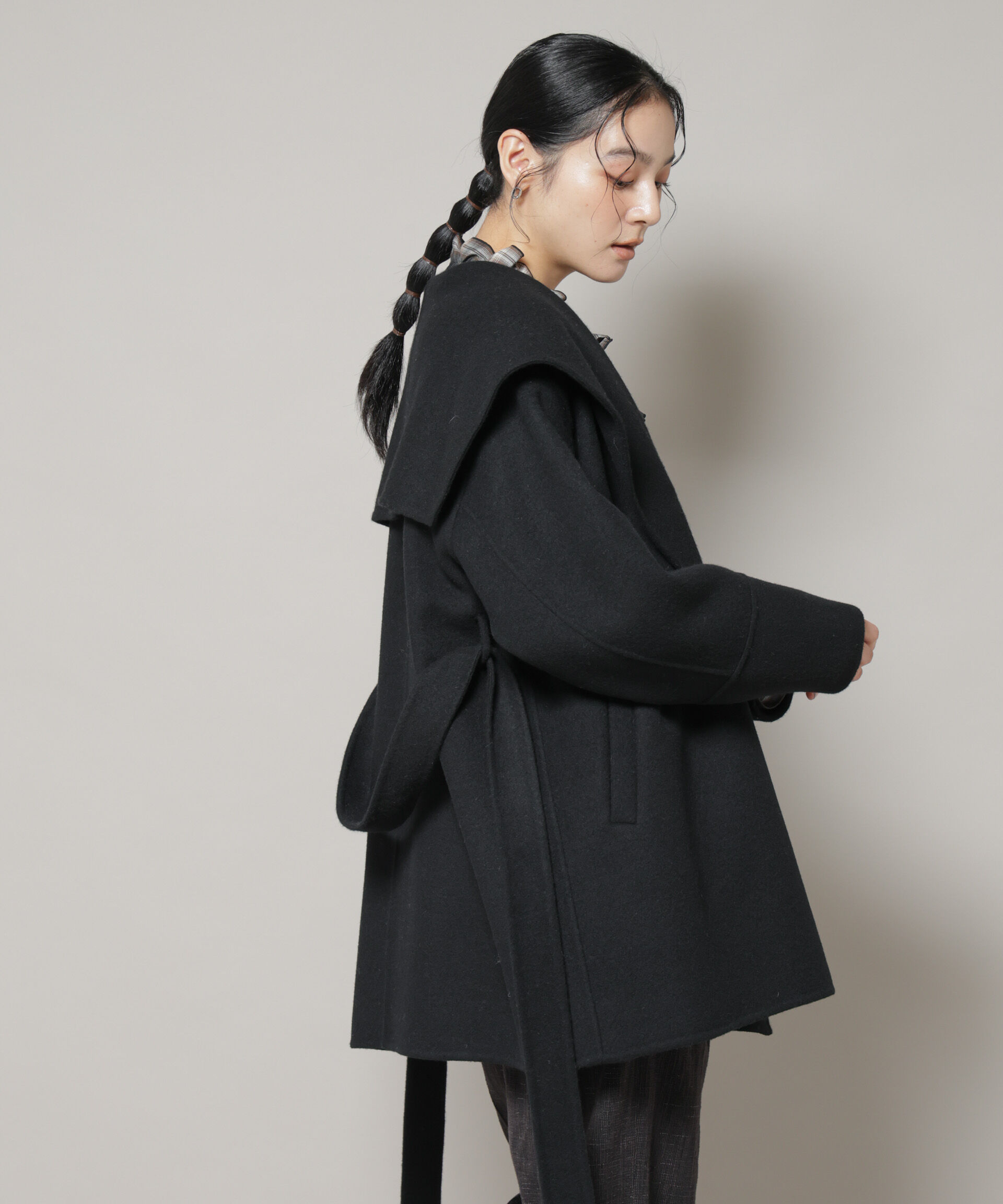 nano･universe「SUPER110blend リバーショールミディコート」|その他|