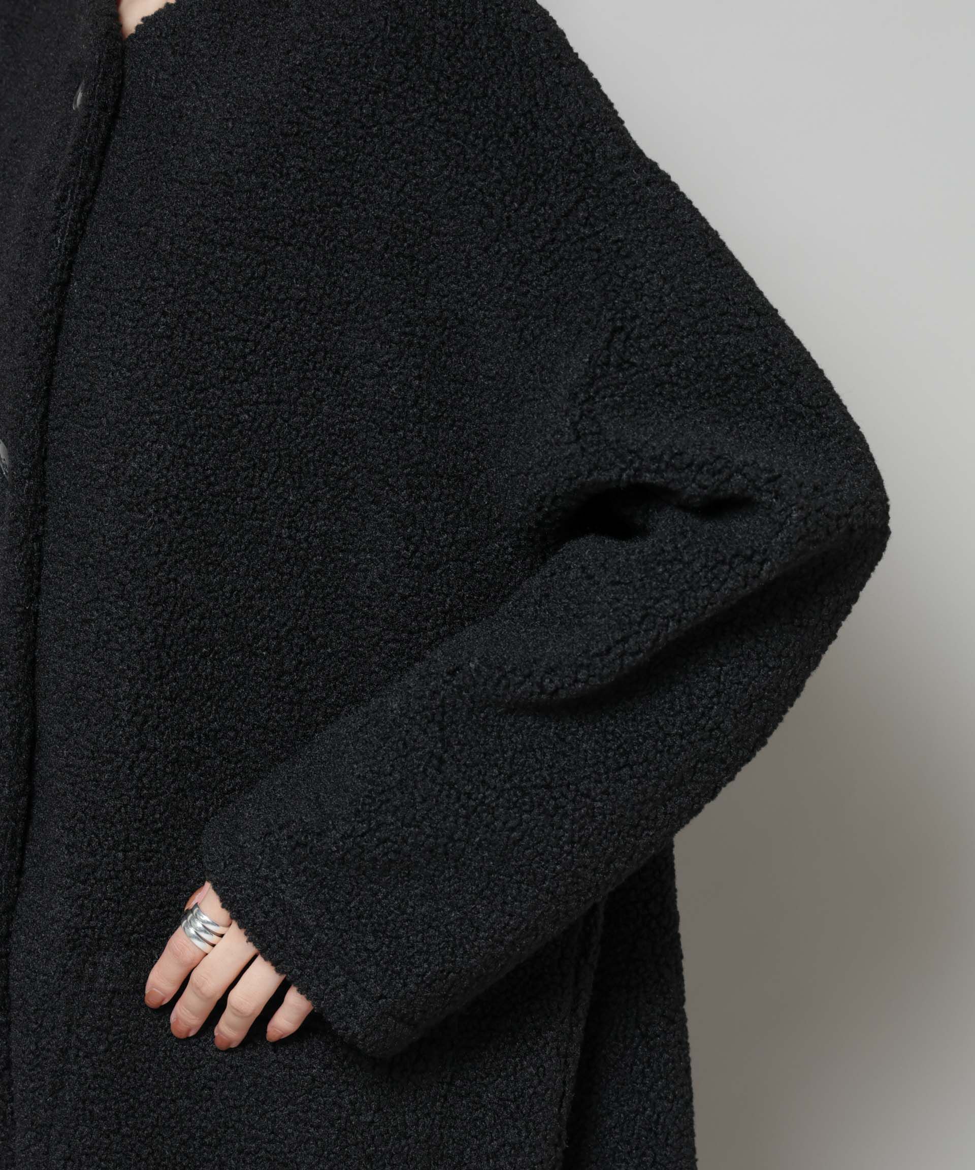 nano･universe「ソフトボアノーカラーコート」|その他|