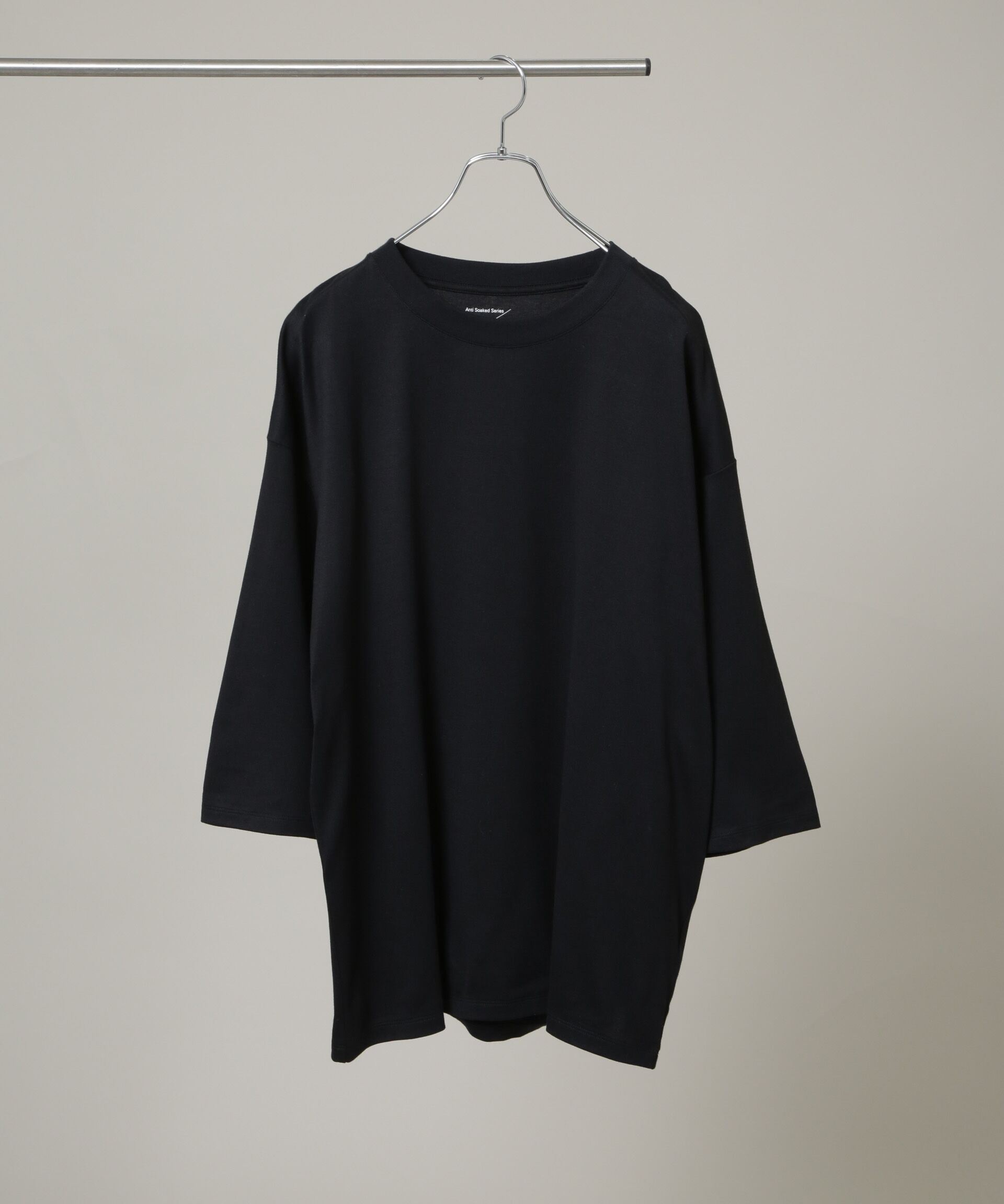 nano･universe「Anti Soaked(R) 汗染み防止 クルーネックワイドTシャツ七分袖」|Tシャツ・カットソー|