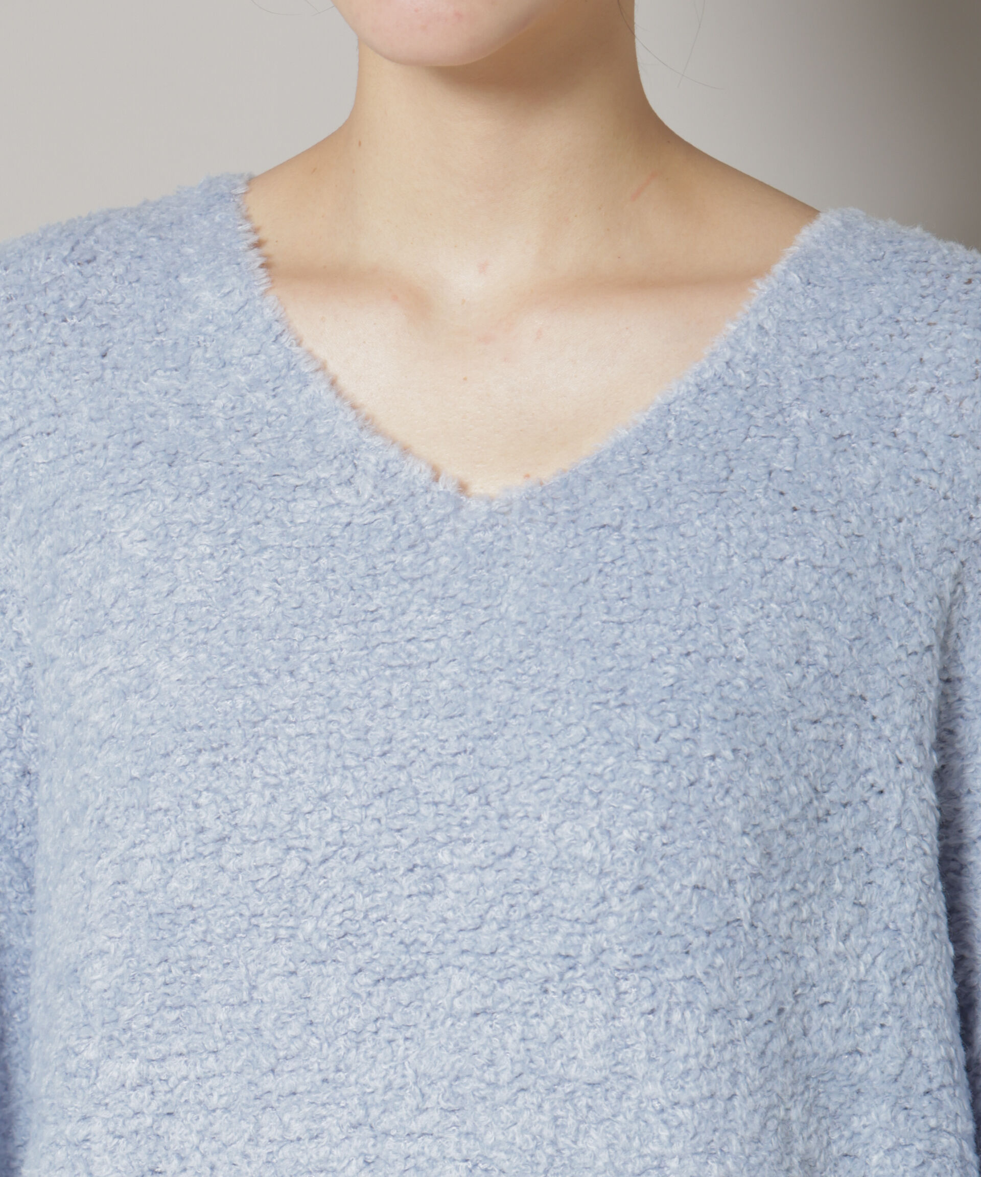 nano･universe「ウールフェザーVネックニットプルオーバー」|ニット・セーター|