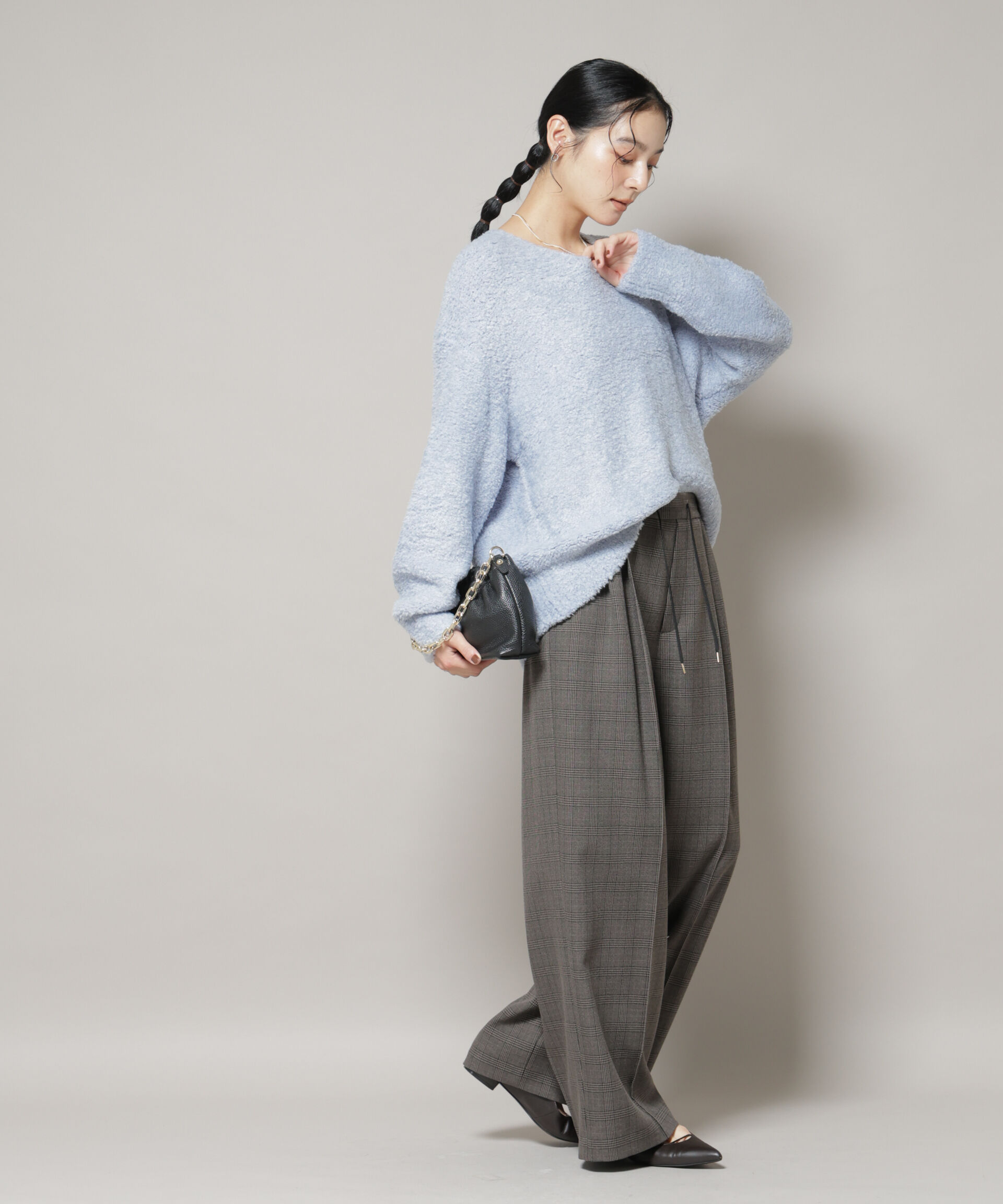 nano･universe「ウールフェザーVネックニットプルオーバー」|ニット・セーター|