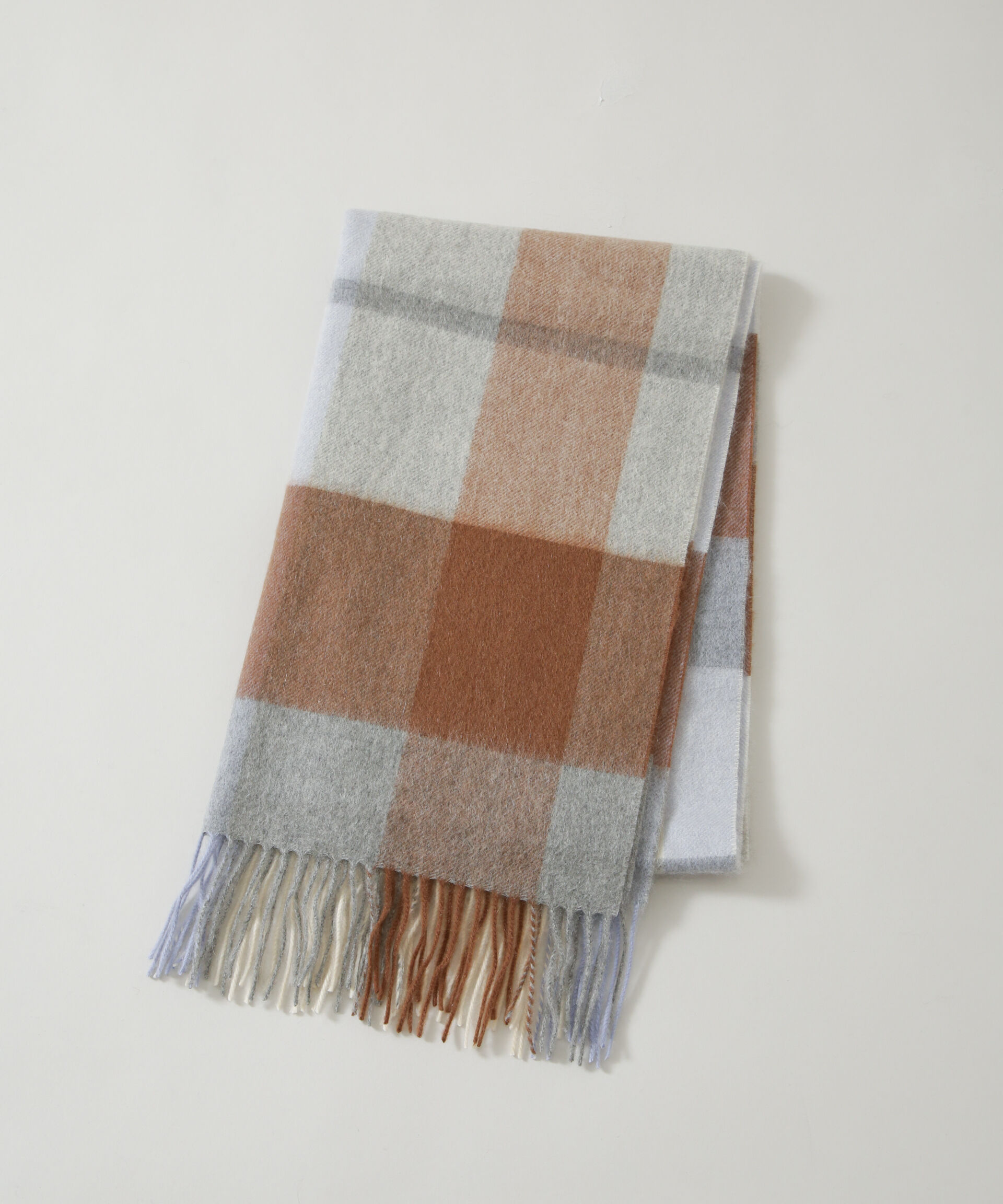 nano･universe「カシミヤチェックストール」|マフラー|