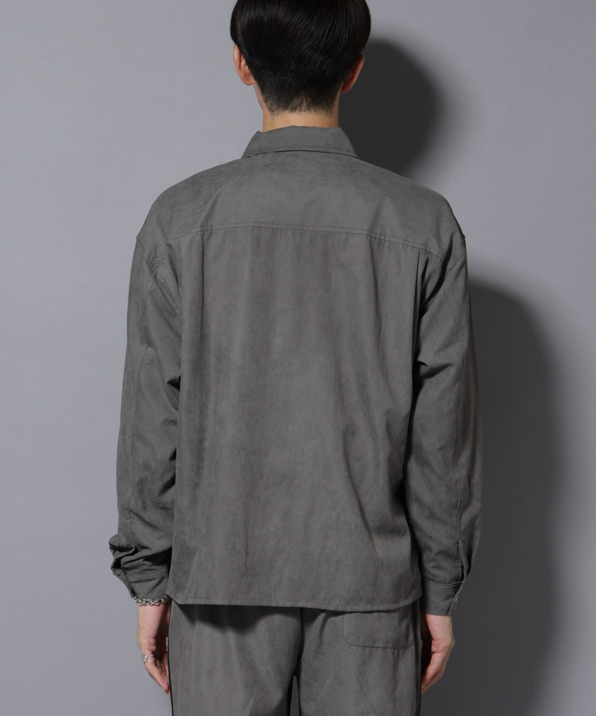 nano･universe「NORMANBROS別注ワイドポケット ピーチ起毛シャツ(セットアップ可)」|シャツ・ブラウス|