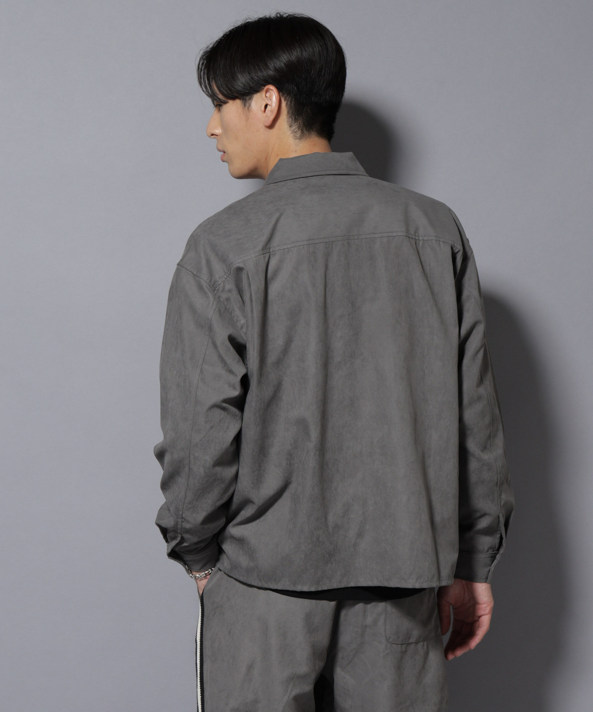 nano･universe「NORMANBROS別注ワイドポケット ピーチ起毛シャツ(セットアップ可)」|シャツ・ブラウス|