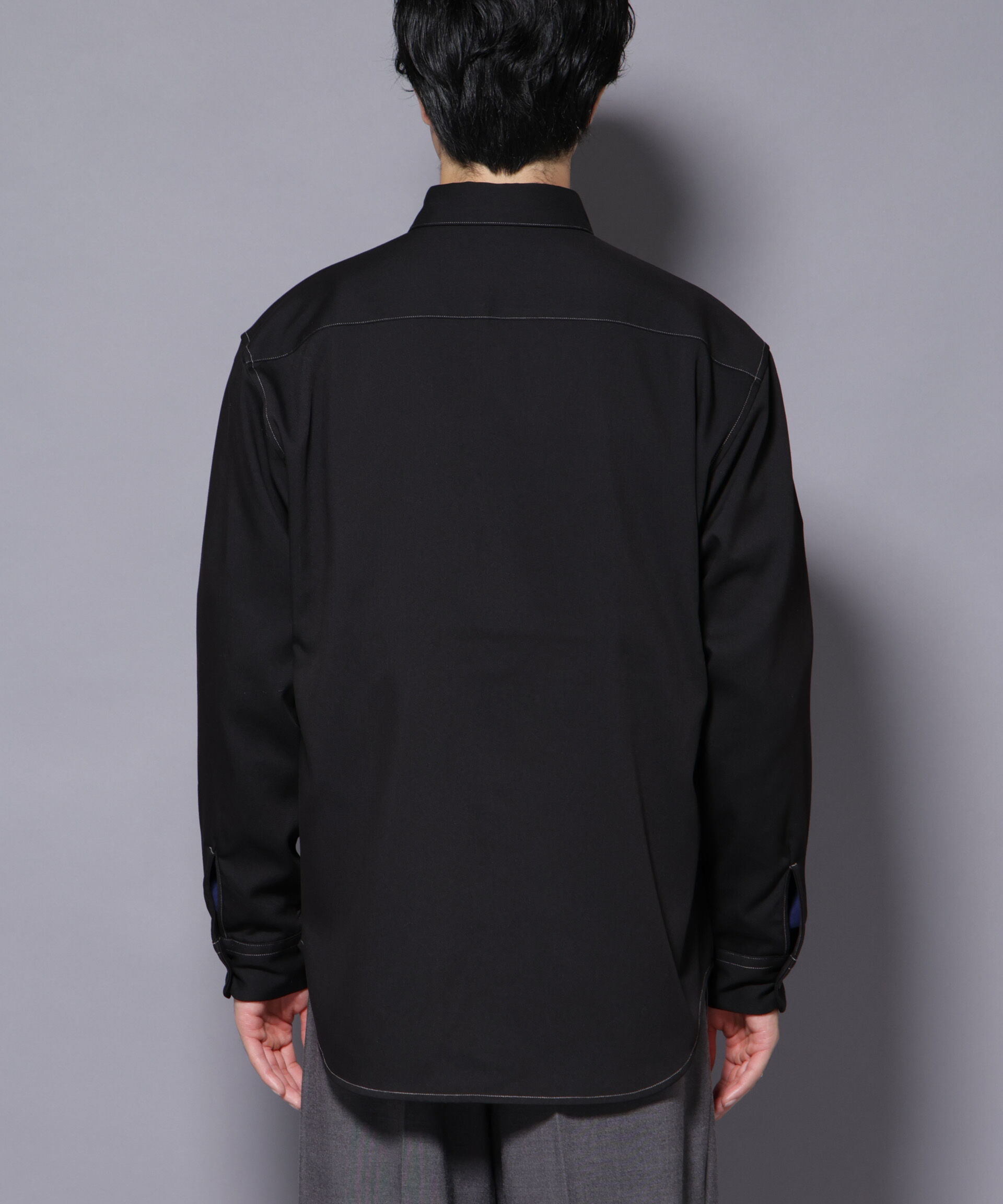 nano･universe「ストレッチツイルフラップポケットシャツ」|シャツ・ブラウス|