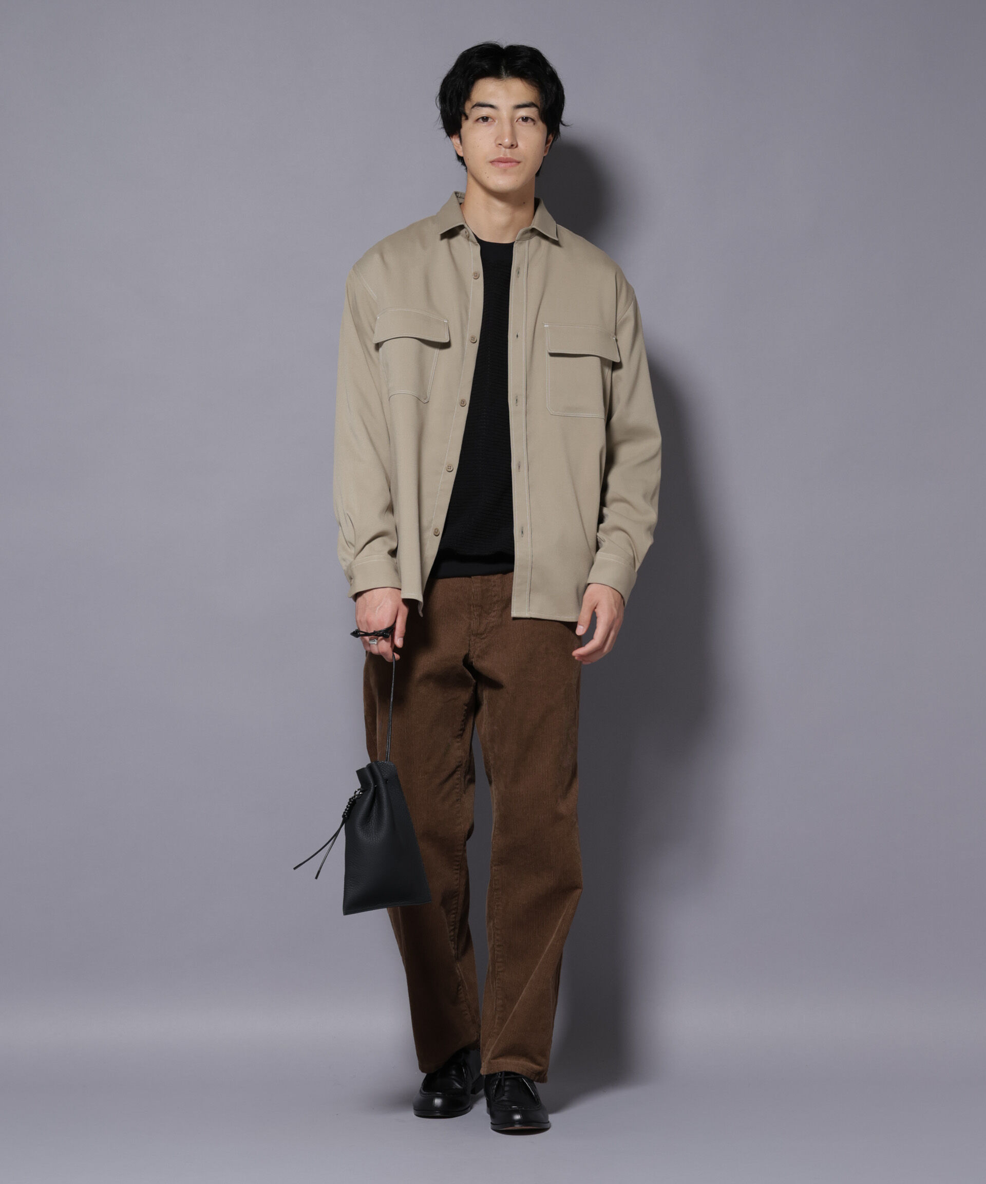 nano･universe「ストレッチツイルフラップポケットシャツ」|シャツ・ブラウス|