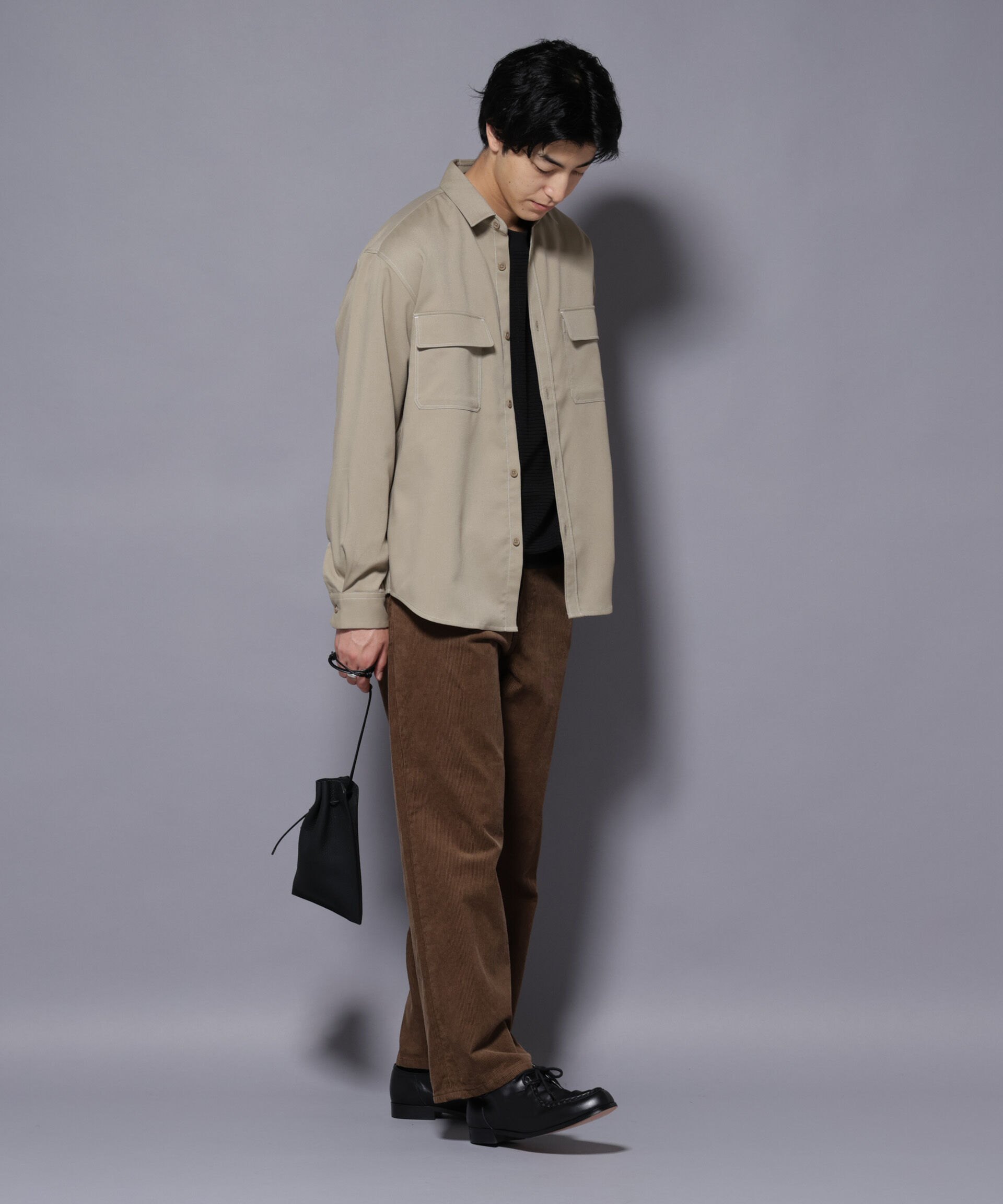 nano･universe「ストレッチツイルフラップポケットシャツ」|シャツ・ブラウス|