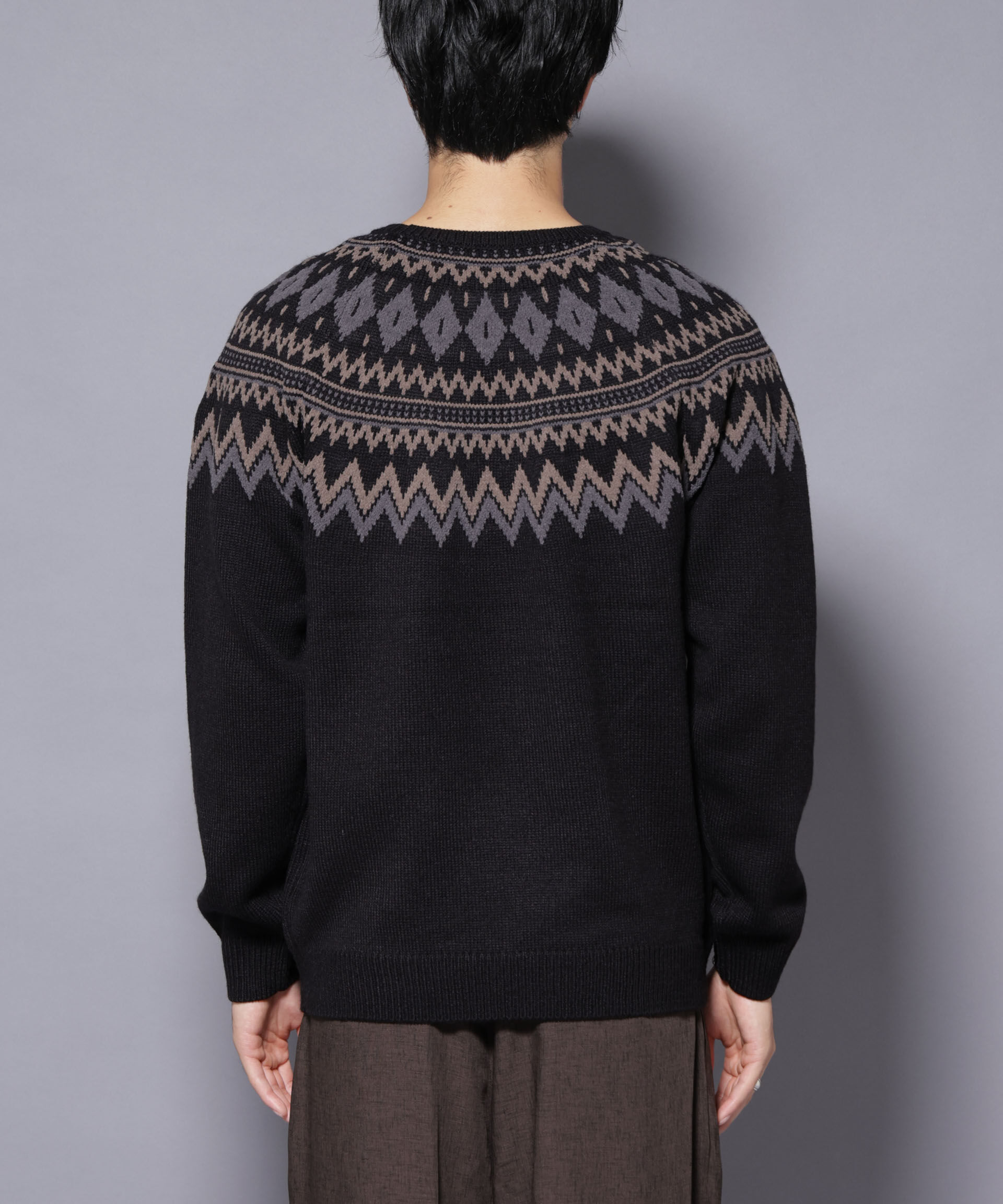 nano･universe「モールヤーンノルディックニット」|ニット・セーター|
