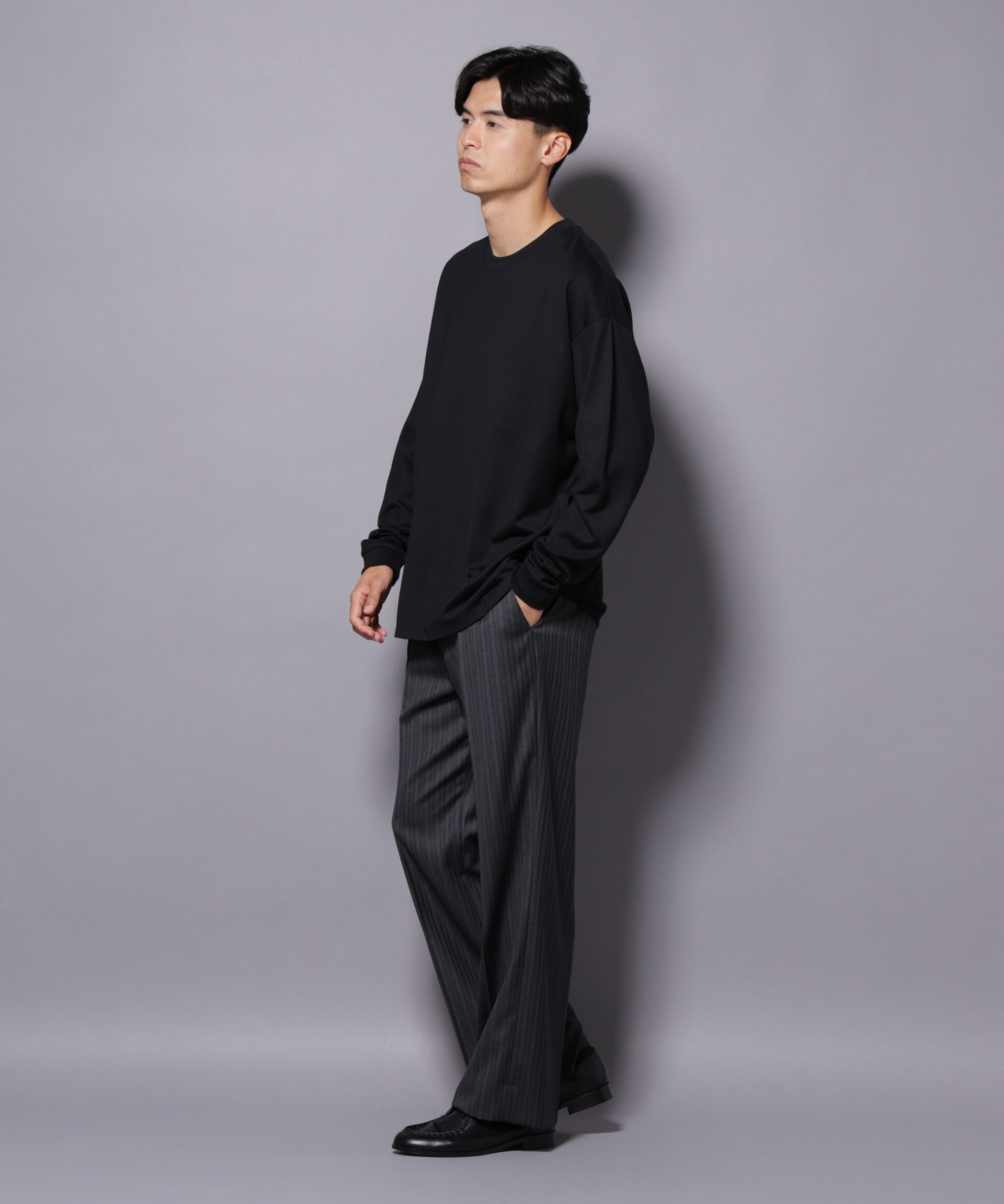 nano･universe「Anti Soaked(R)  汗染み防止 クルーネック ビッグシルエット Tシャツ」|Tシャツ・カットソー|