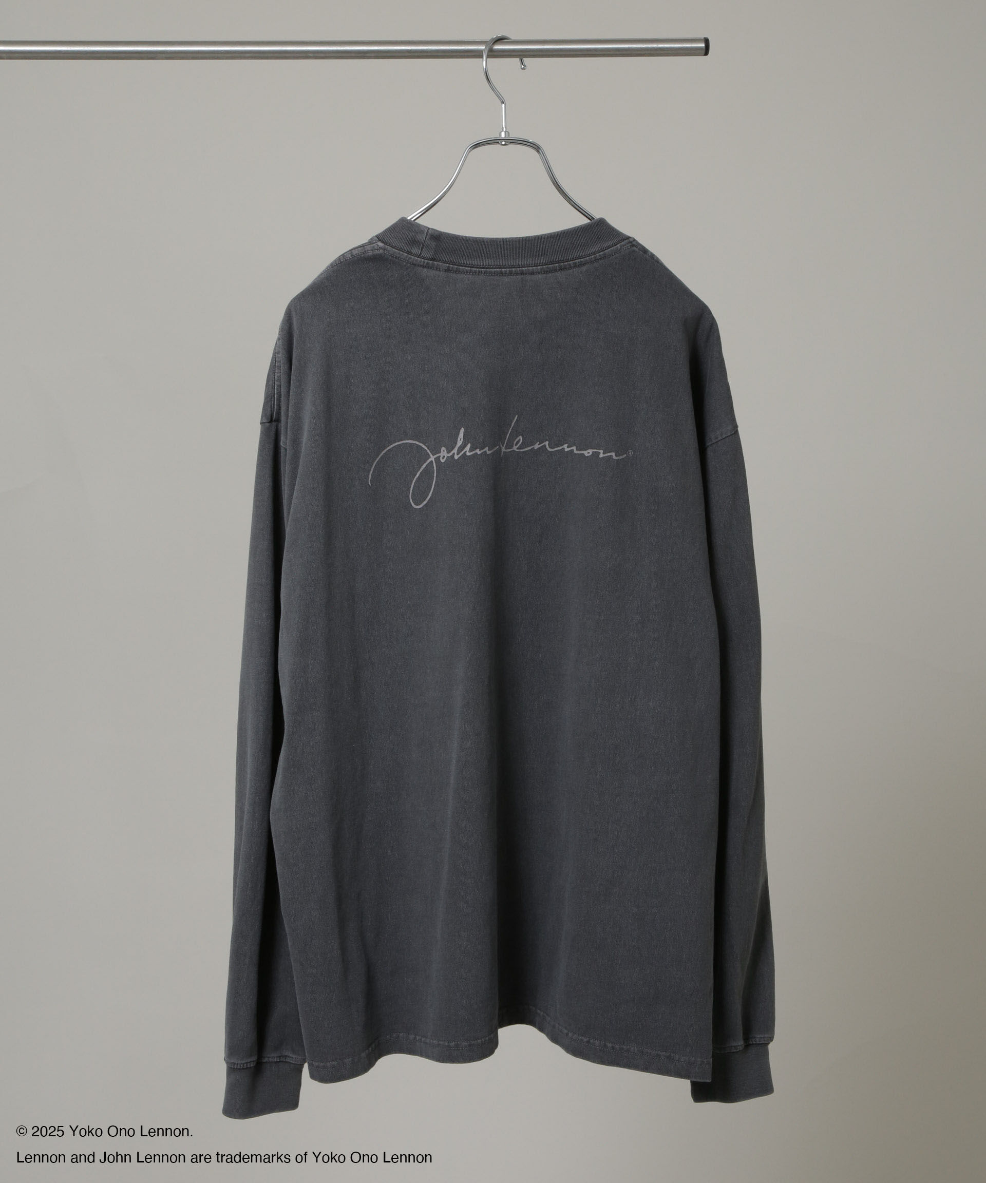 nano･universe「「HOTEL PALACE」John Lennon ピグメントL/S TEE」|Tシャツ・カットソー|