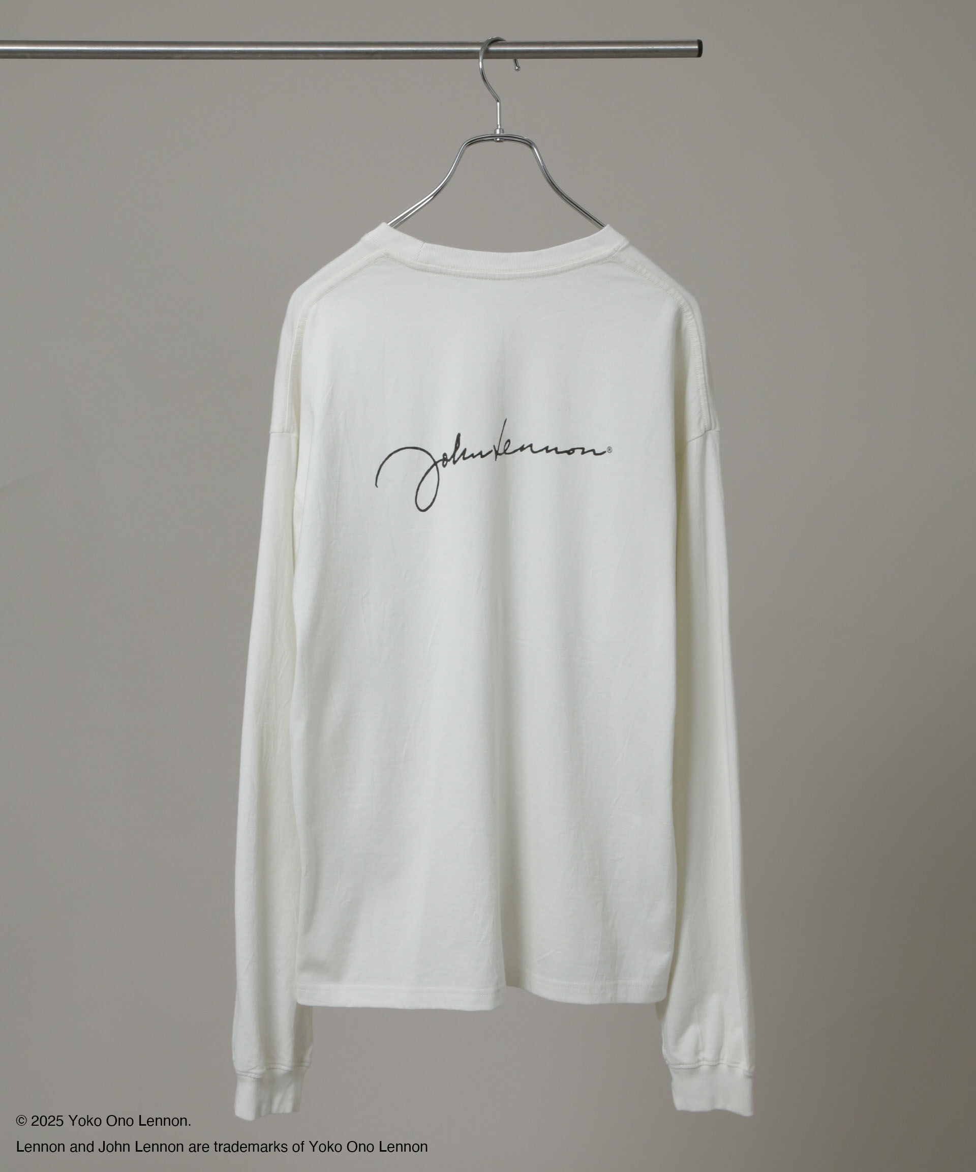 nano･universe「「HOTEL PALACE」John Lennon ピグメントL/S TEE」|Tシャツ・カットソー|