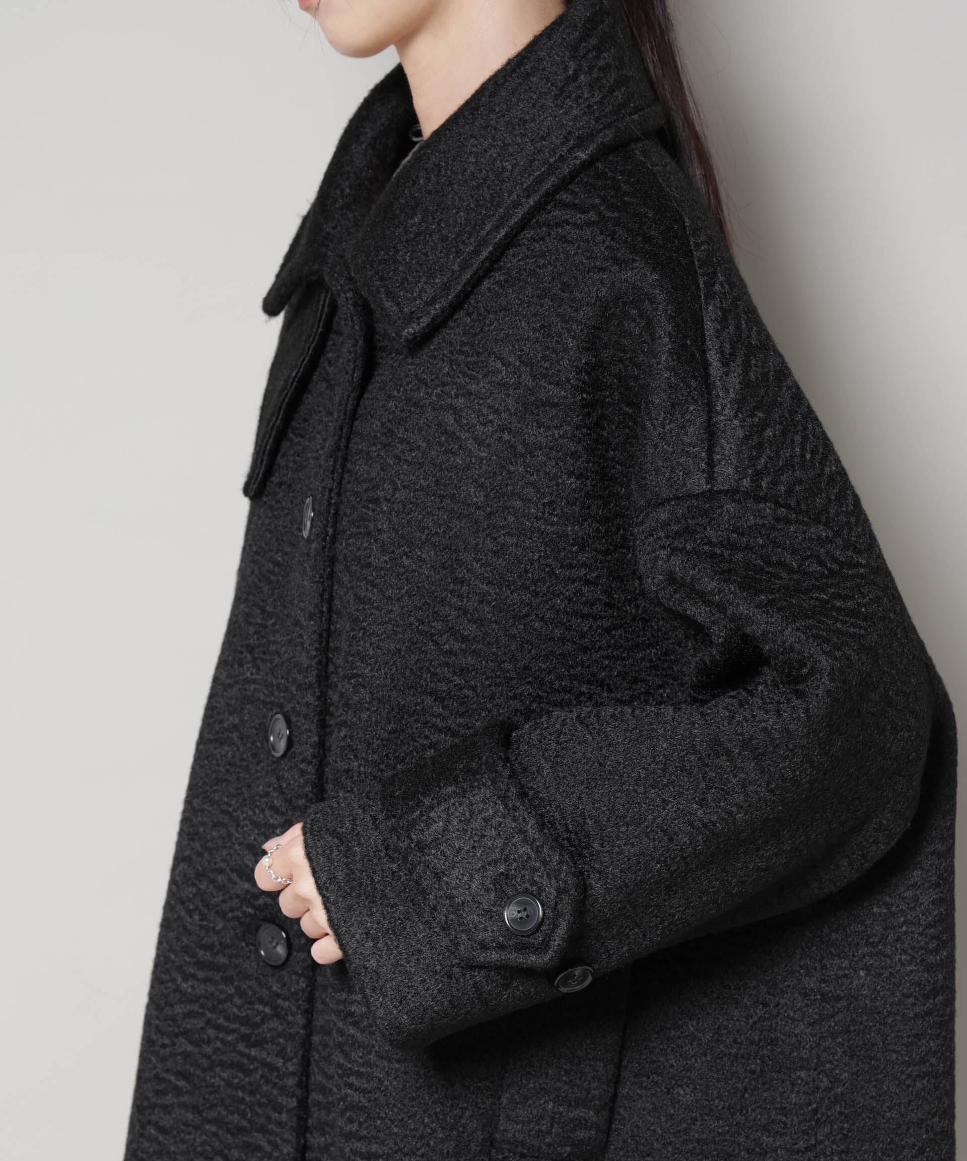 nano･universe「ブークレスタンドカラーミドルコート」|その他|