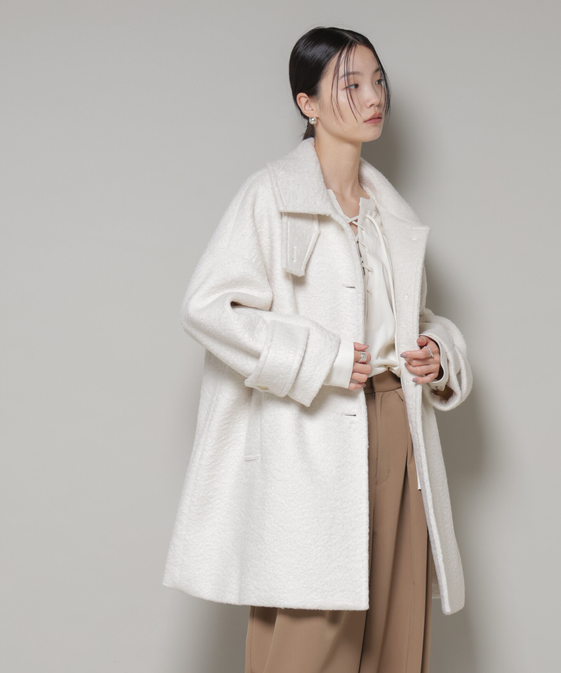 nano･universe「ブークレスタンドカラーミドルコート」|その他|