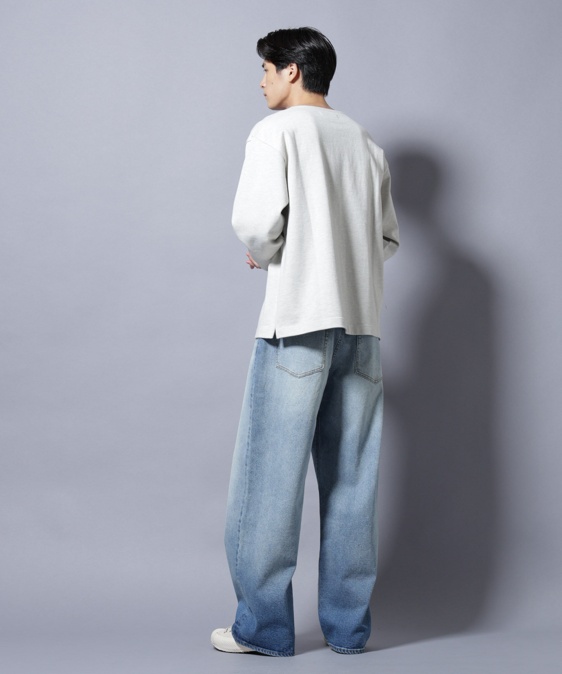 nano･universe「天竺ヘビーコットンボートネックＴシャツ 長袖」|Tシャツ・カットソー|