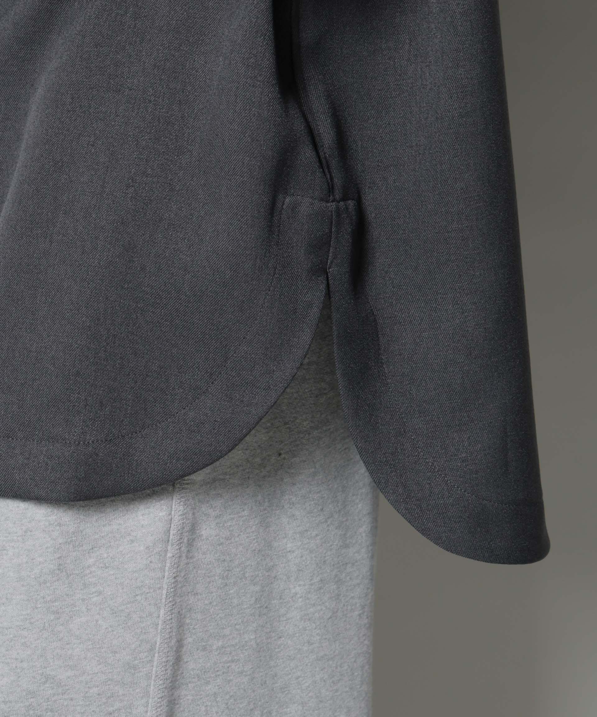 nano･universe「ウールライクポリエステルワイドシルエットシャツ(セットアップ可)」|シャツ・ブラウス|