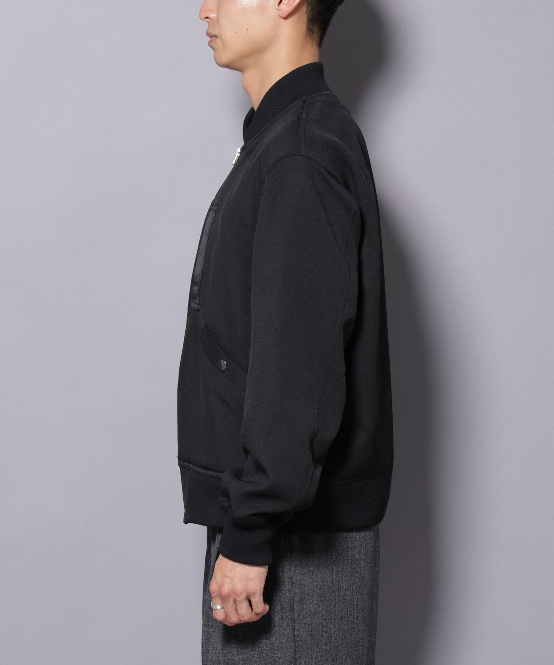 nano･universe「トリプルクロスMA-1」|ブルゾン・スタジャン|