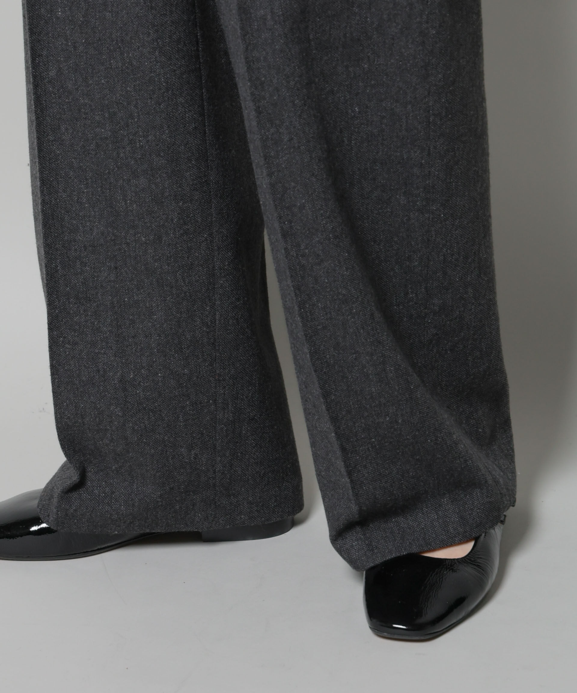 nano･universe「ツイードワンタックパンツ」|チノ|