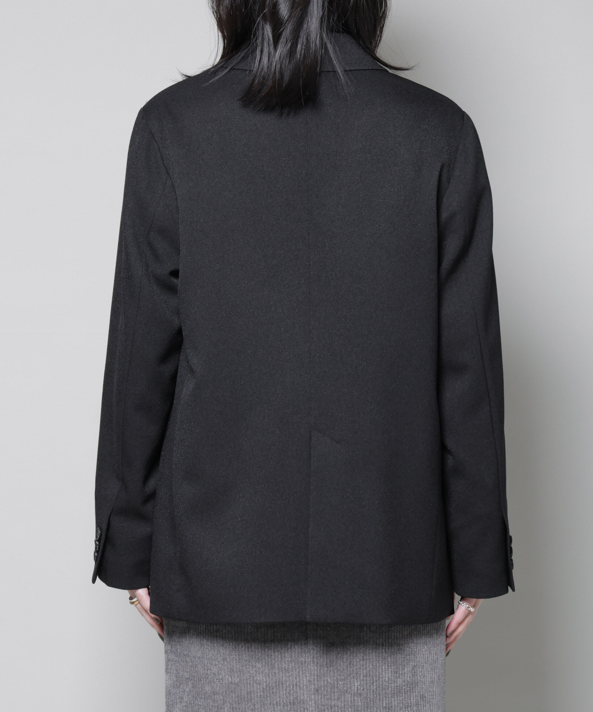 nano･universe「ストレッチサージダブルジャケット(セットアップ可)」|テーラードジャケット|