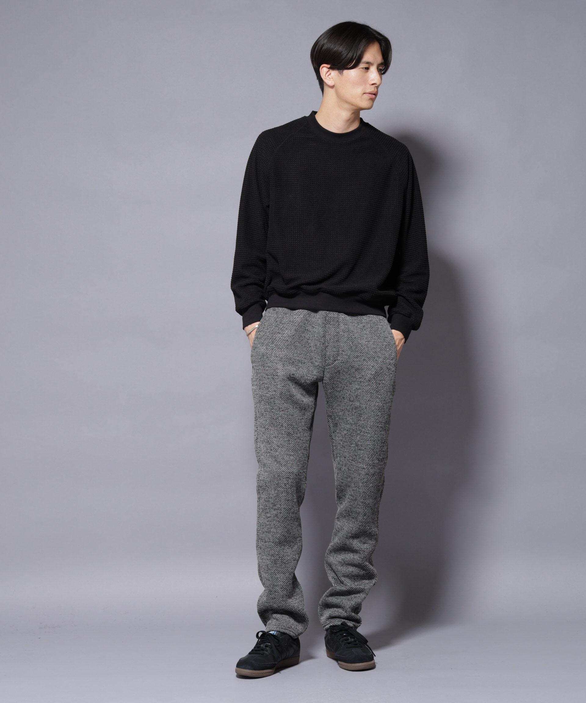 nano･universe「ニットフリースイージーパンツ(セットアップ可)」|チノ|