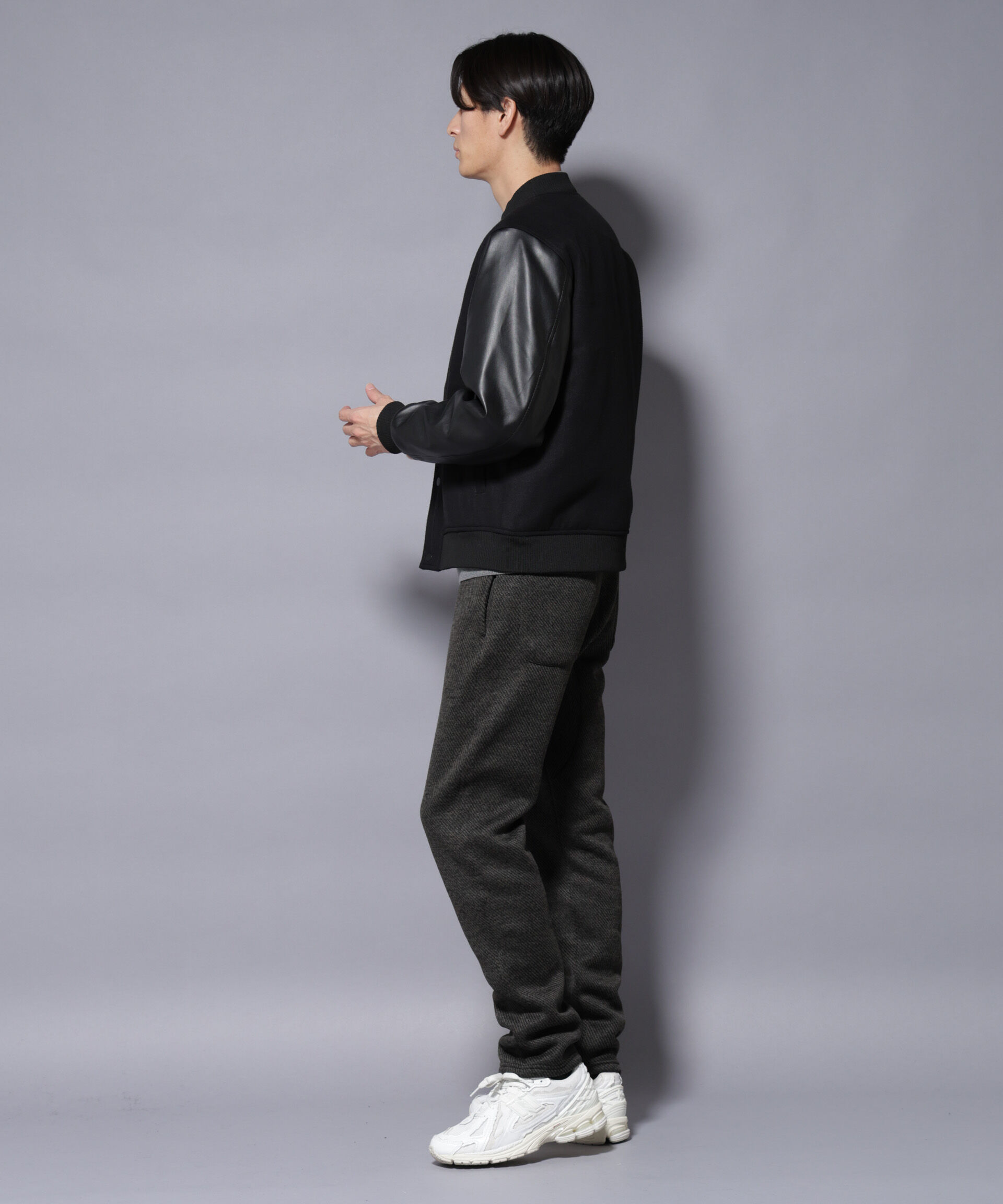 nano･universe「ニットフリースイージーパンツ(セットアップ可)」|チノ|