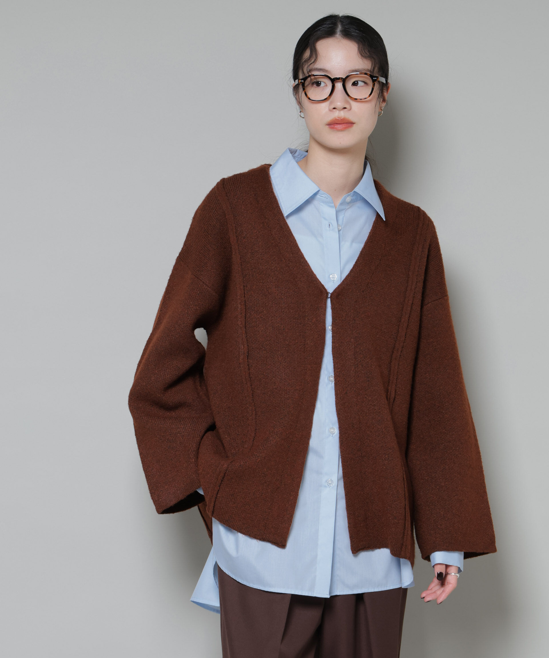 nano･universe「総針ニットジャケットカーディガン」|ニット・セーター|