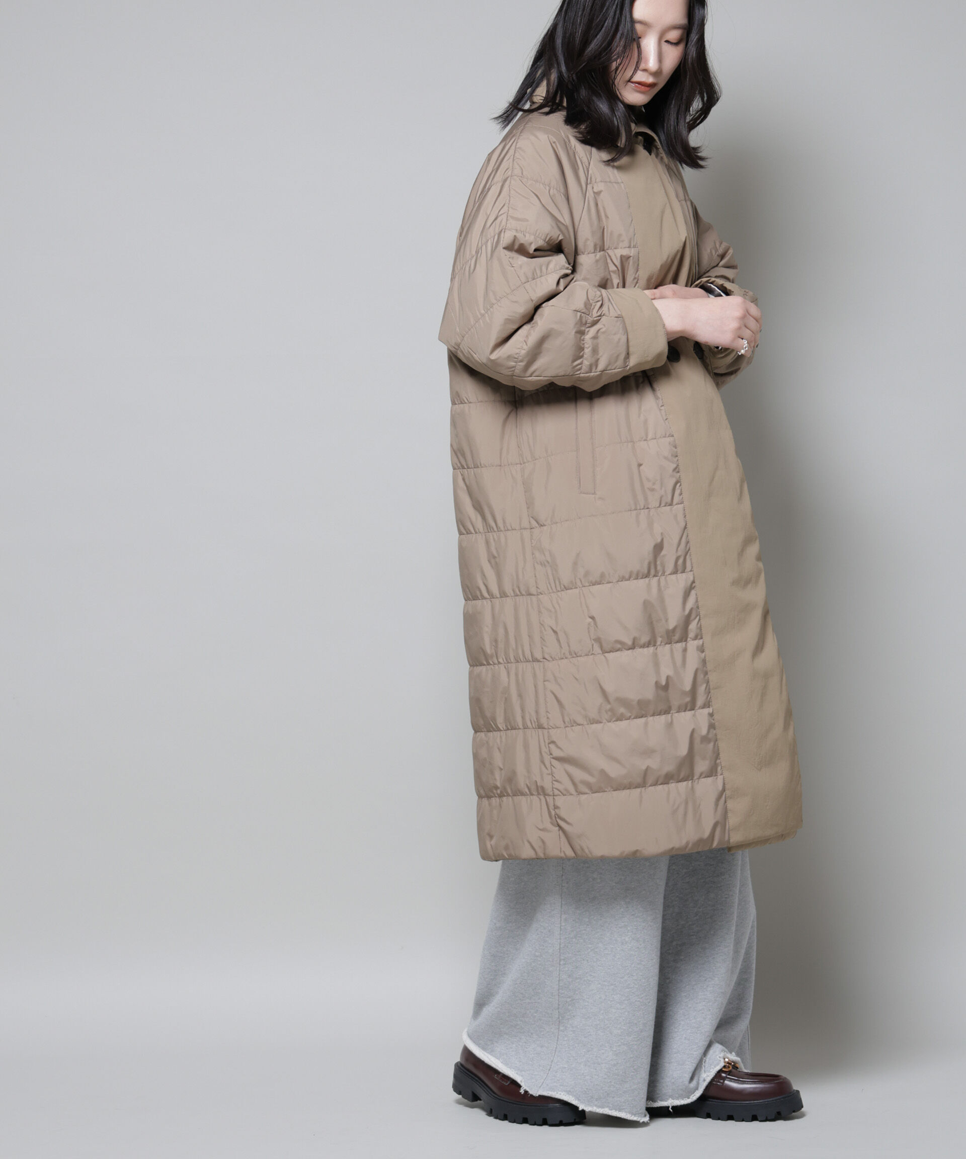 nano･universe「ETHERMALOFT(R)AEROGEL 中綿リバーシブルコート」|その他|